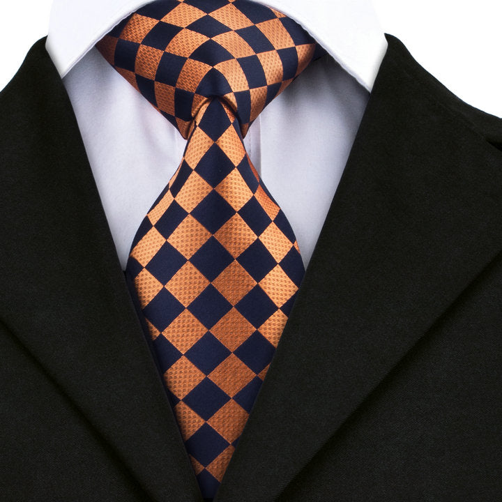 orange mens tie