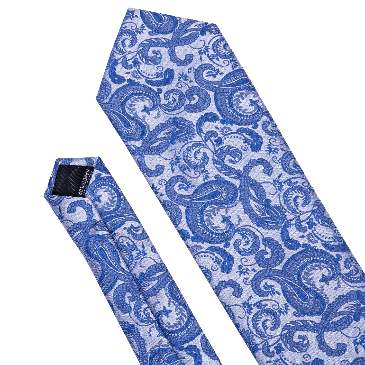 Blue Tie Essential Blue Paisley Tie Pocket Square Cufflinks Set
