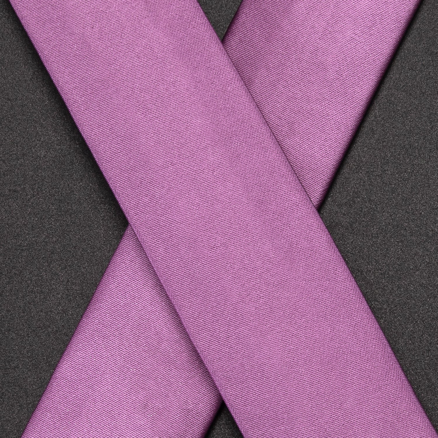 Purple Solid Suspender Bowtie Hanky Cufflinks Set