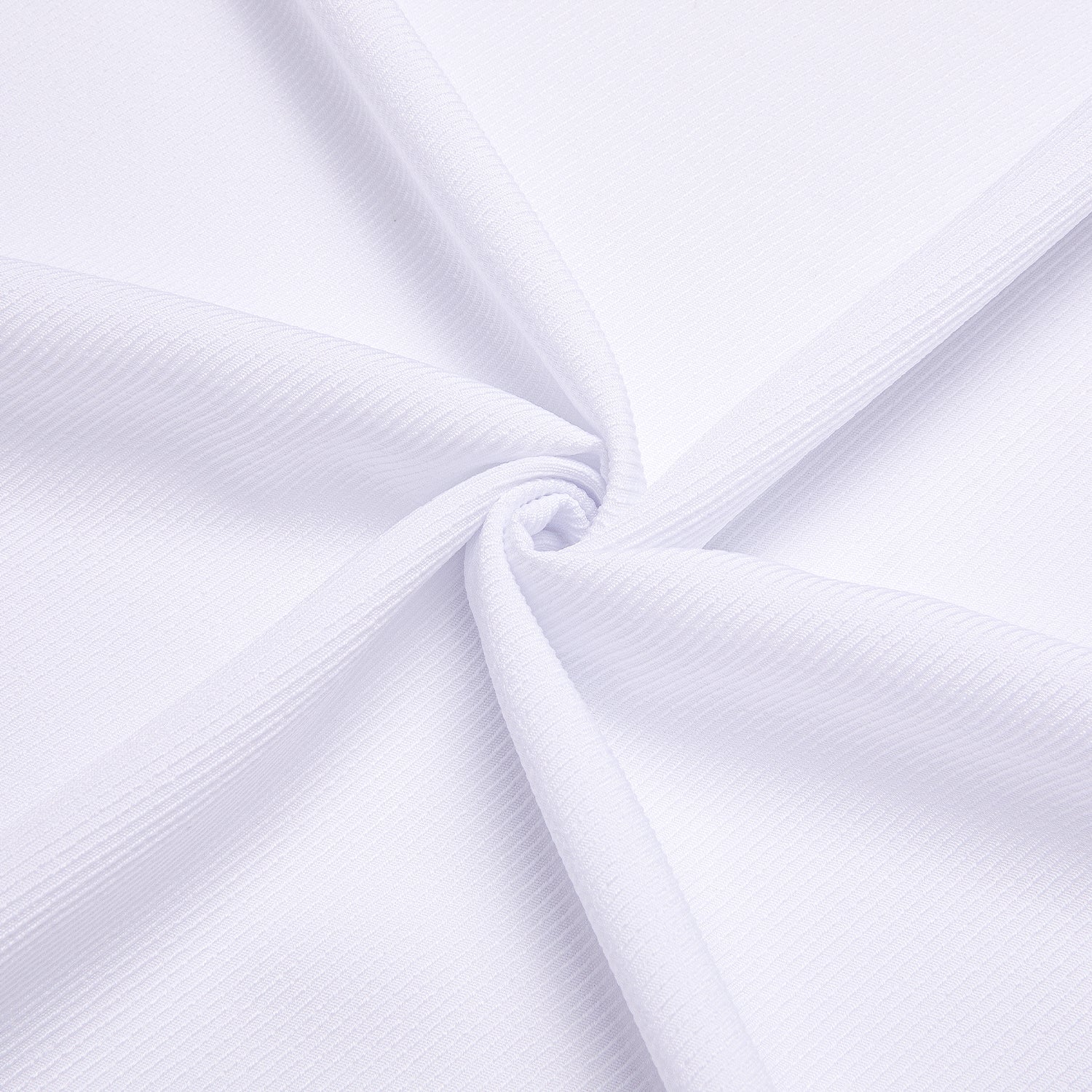 Pure White Solid Business Casual Versatile Men's Long Sleeve Dress Shirt