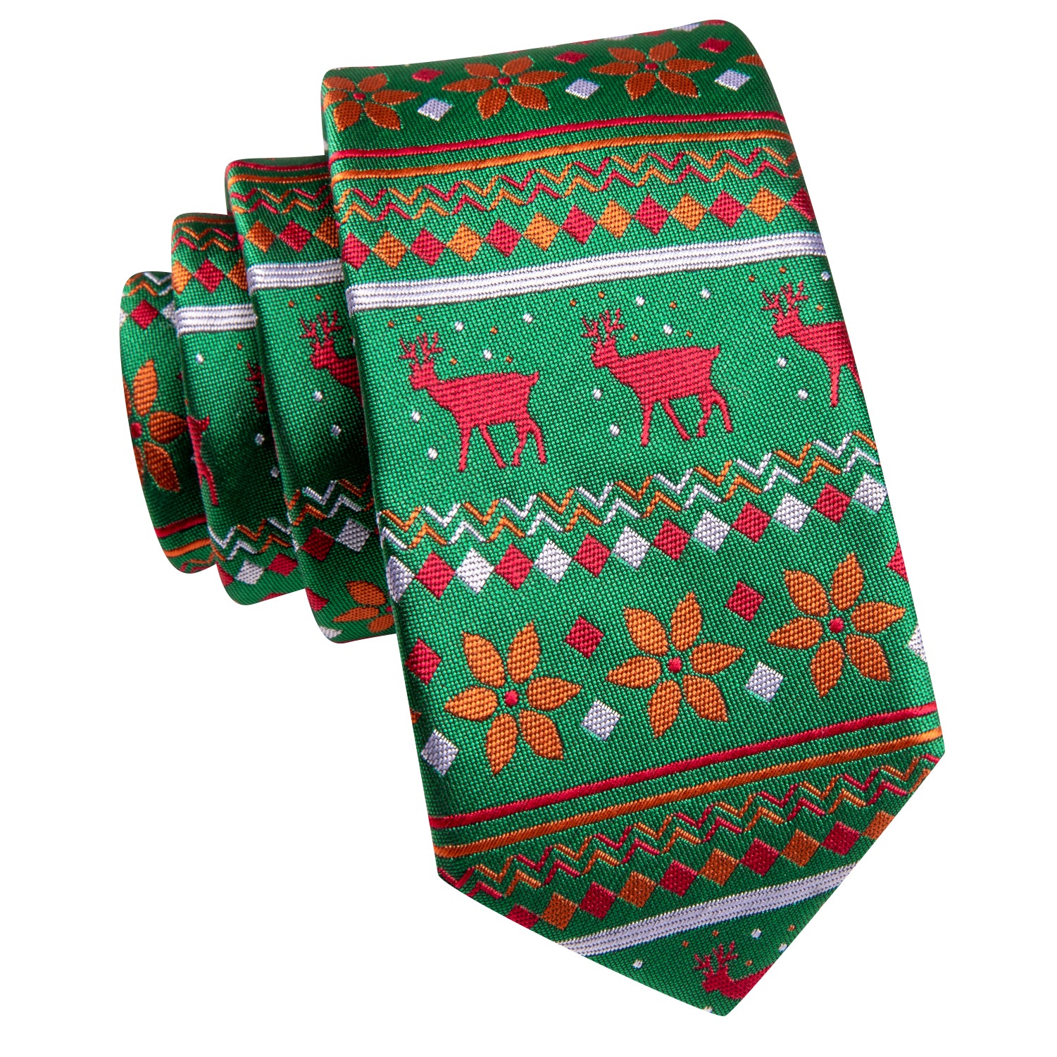 Green Christmas Children's Tie Pocket Square