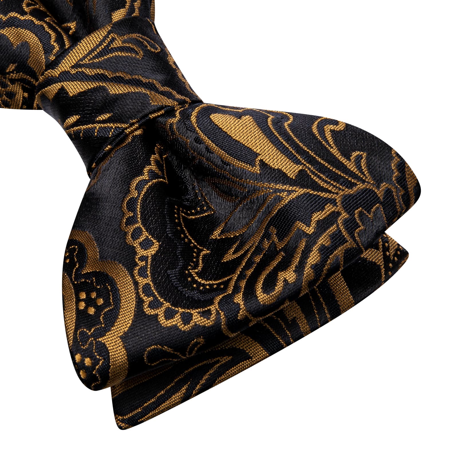 black silk bowtie