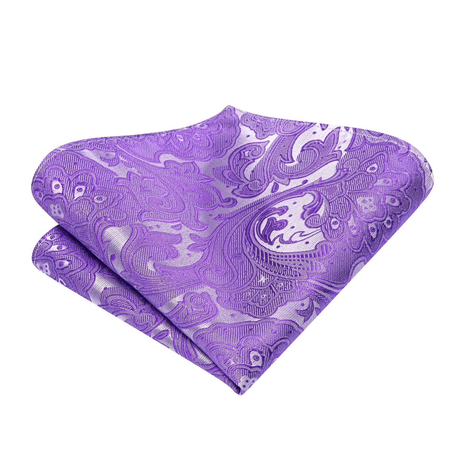 purple self tie bow tie pocket square