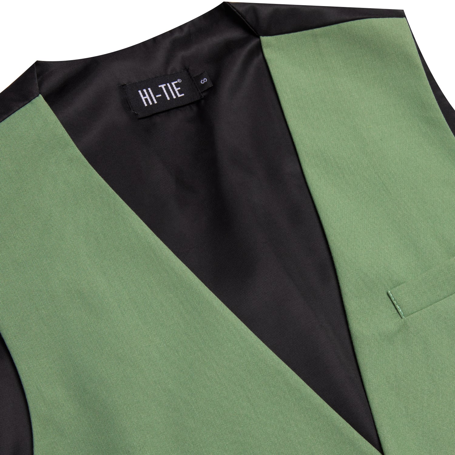 Spring Green Solid Silk Style Men's Single Vest