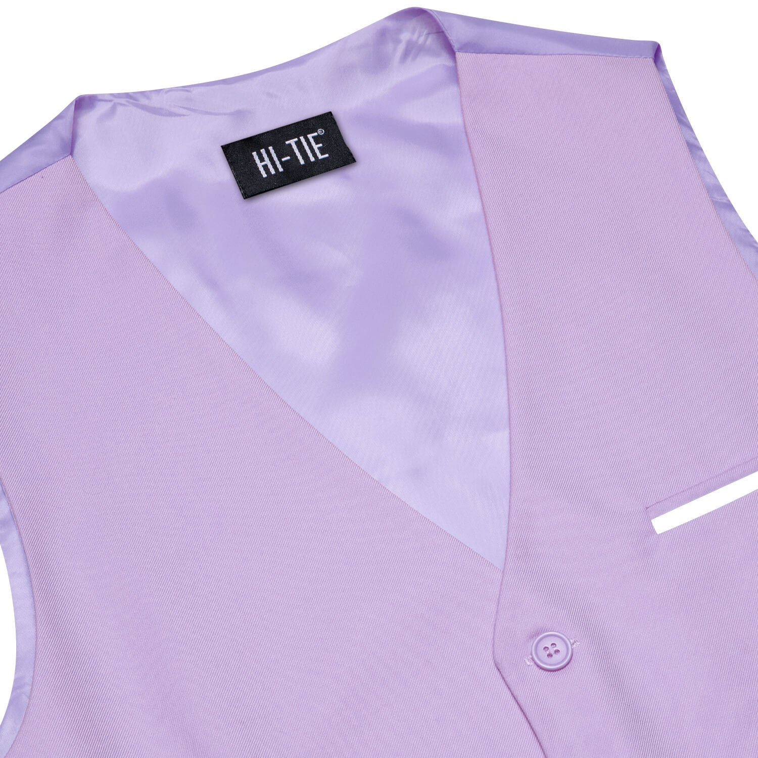 Hi-Tie Vest for Men Thistle Purple Solid Silk Vest Formal Waistcoat Suit