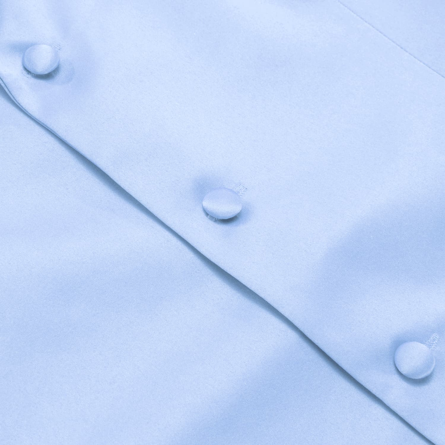 Hi-Tie Sky Blue Waistcoat Solid Notch lapels Men's Vest