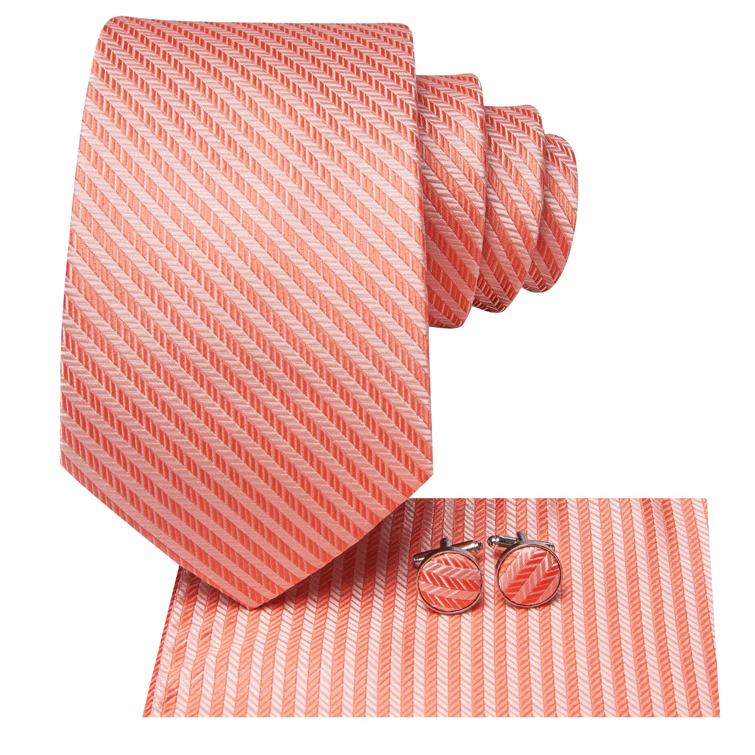 orange silk tie