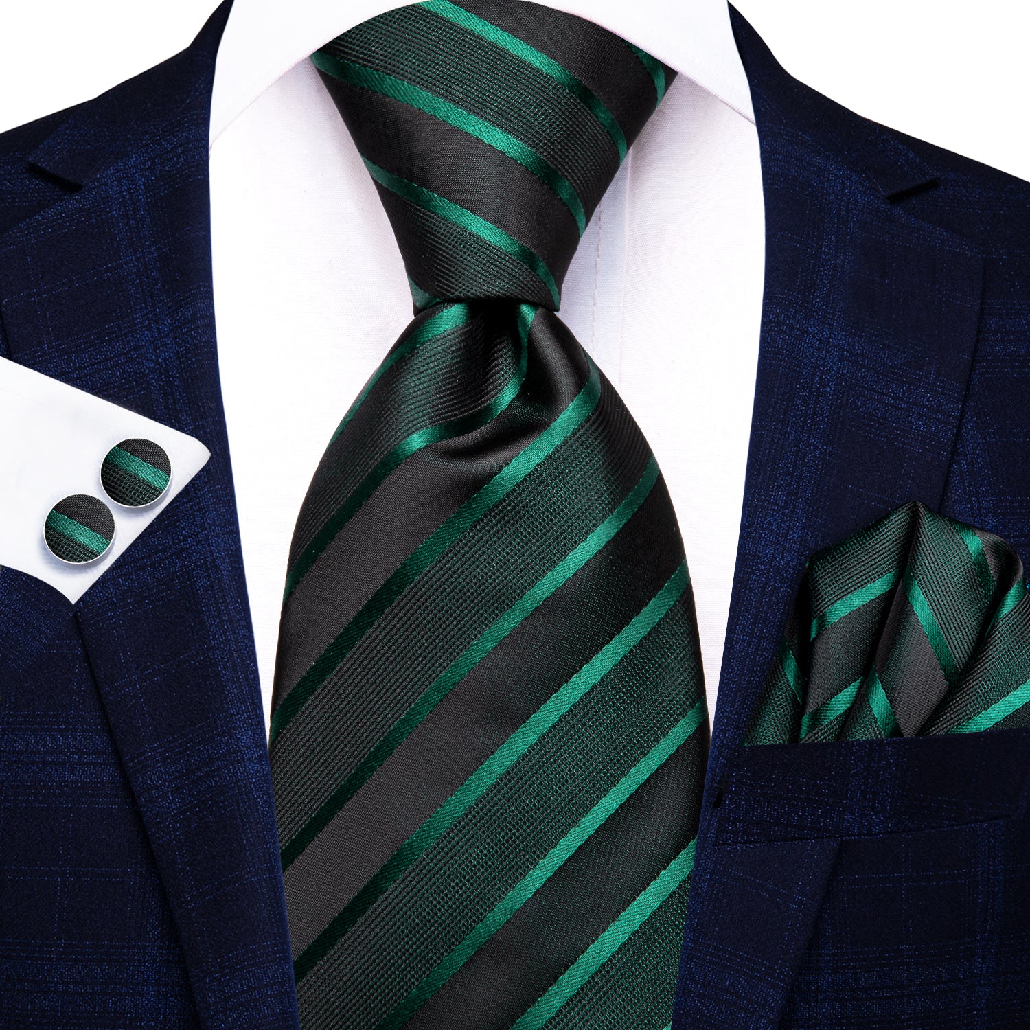 men's green ties