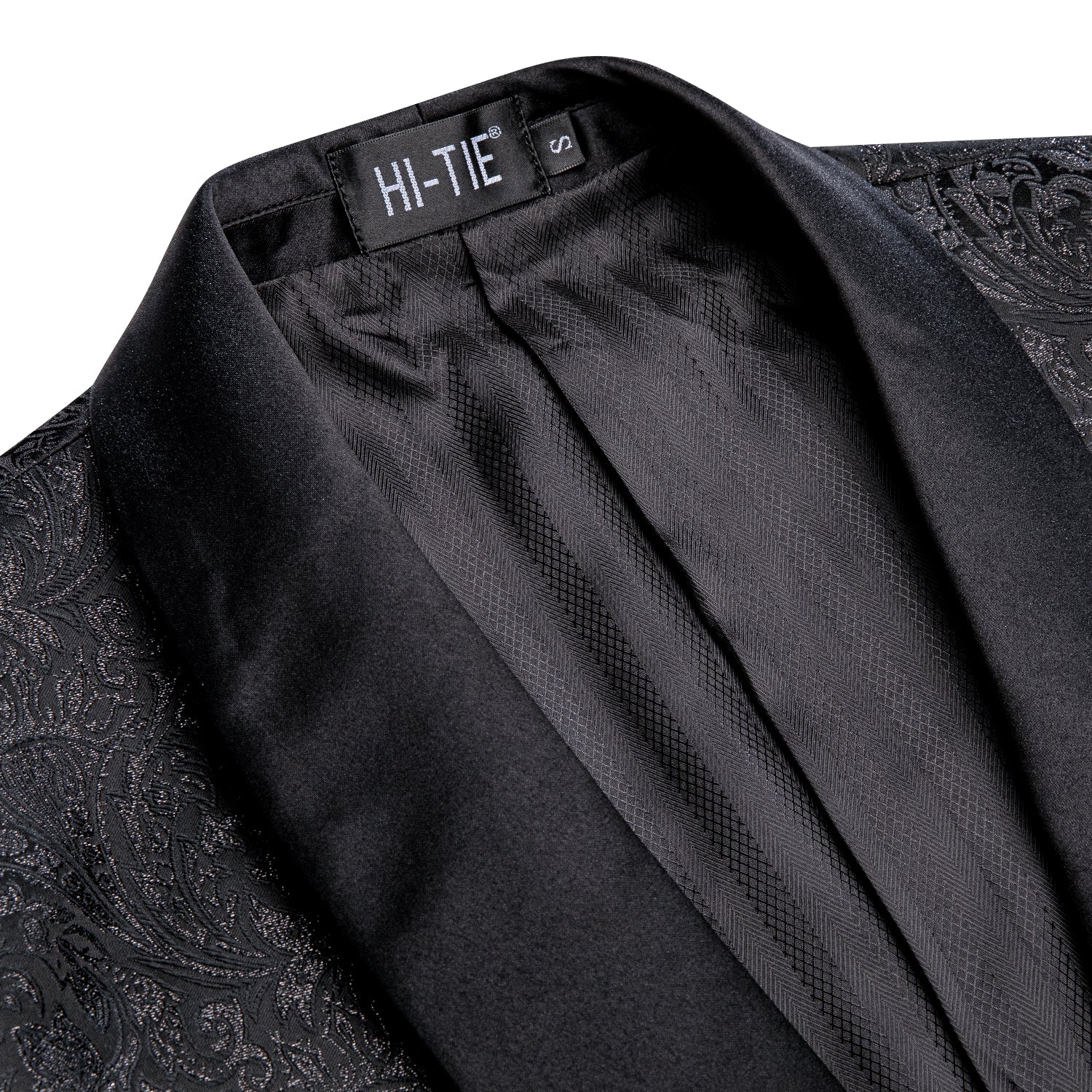 Luxury Black Shinning Floral Men's Suit Set