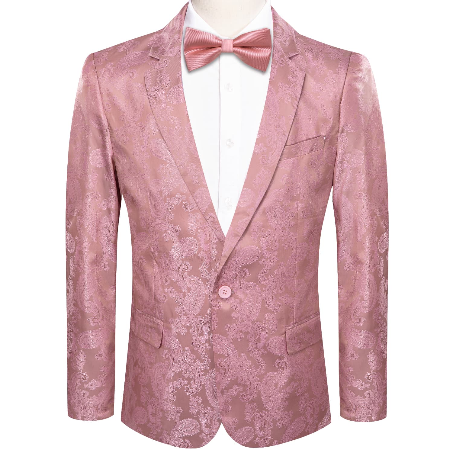Pink New Arrival Simple Notched Lapel Men Suits main image 0