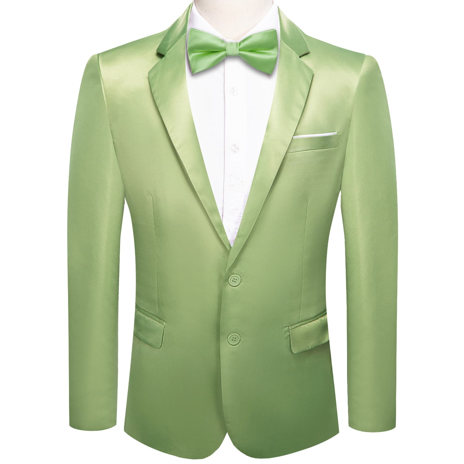 Blazer Light Green Men's Wedding Business Solid Top Men Suit