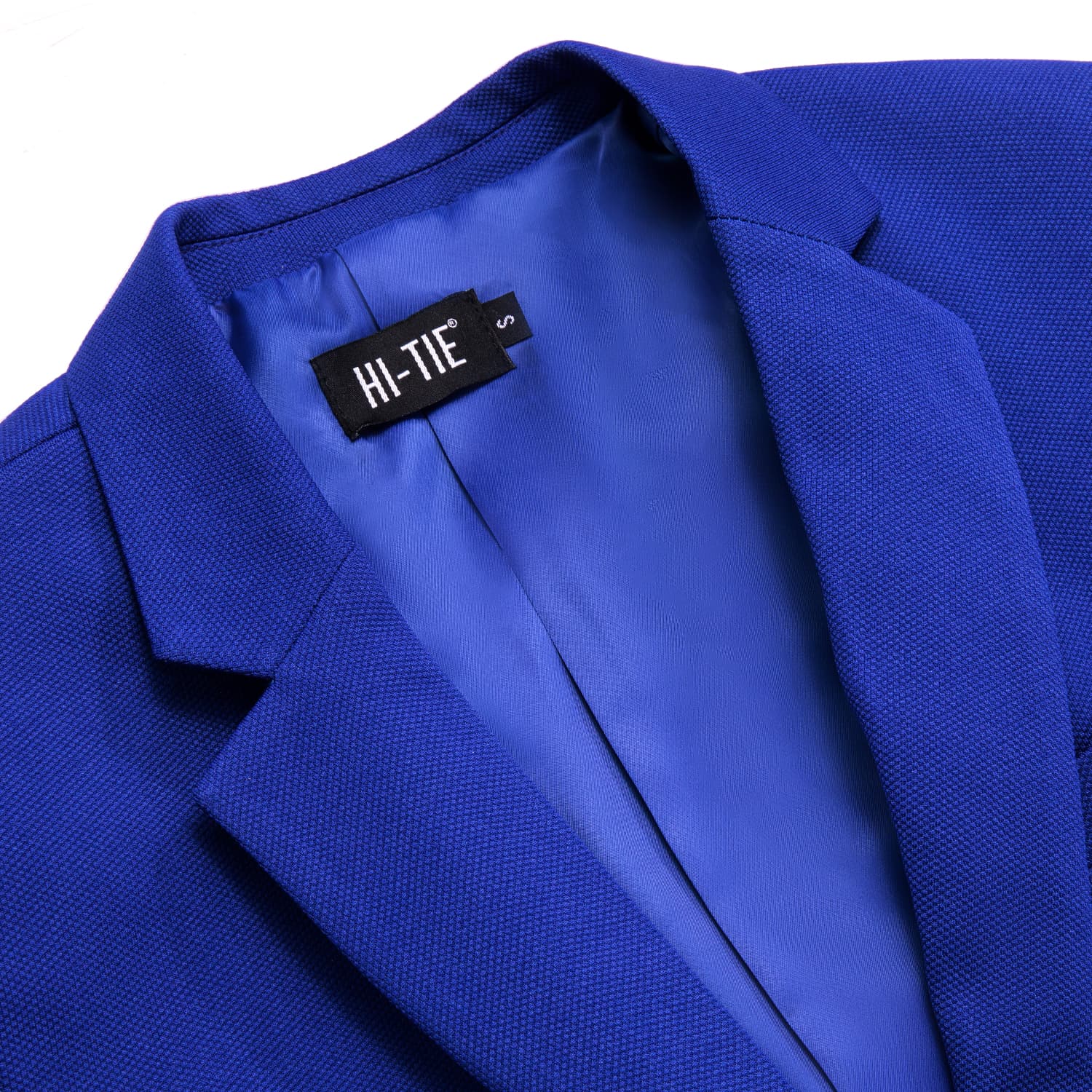 Hi-Tie Business Daily Blazer Blue Men's Suit Jacket Slim Fit Coat