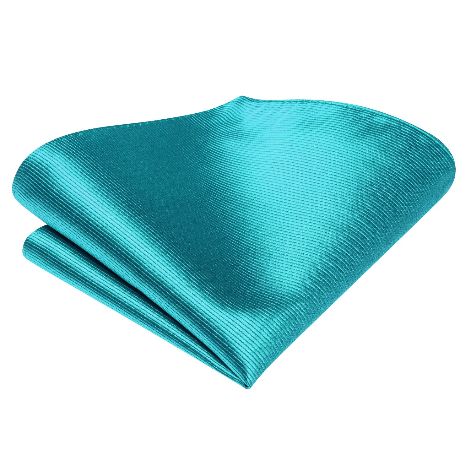 Tiffany Blue Striped Silk Self-tied Bow Tie Pocket Square Cufflinks Set