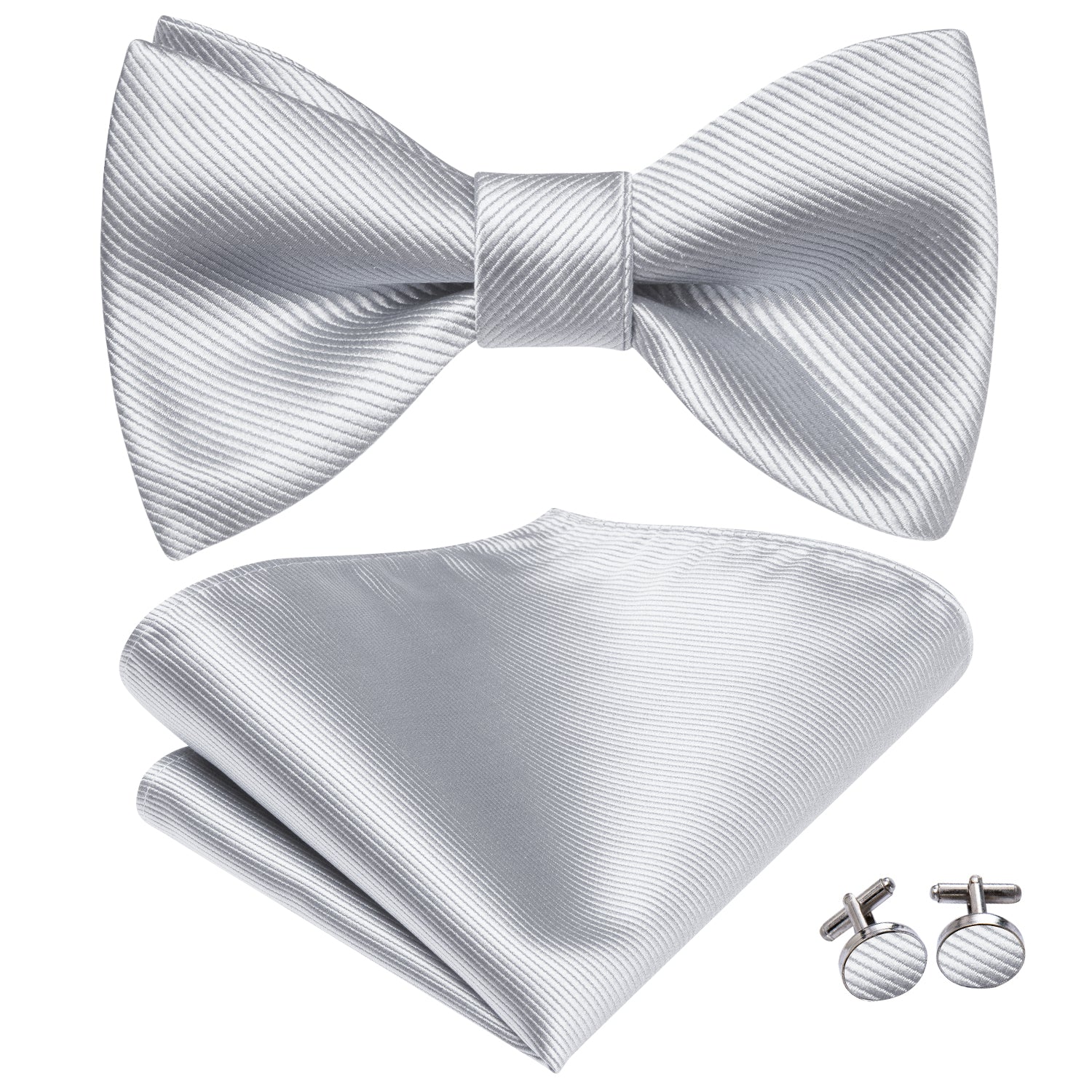 silver bowtie