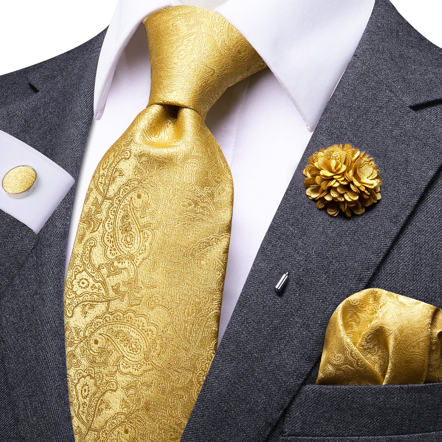 yellow necktie