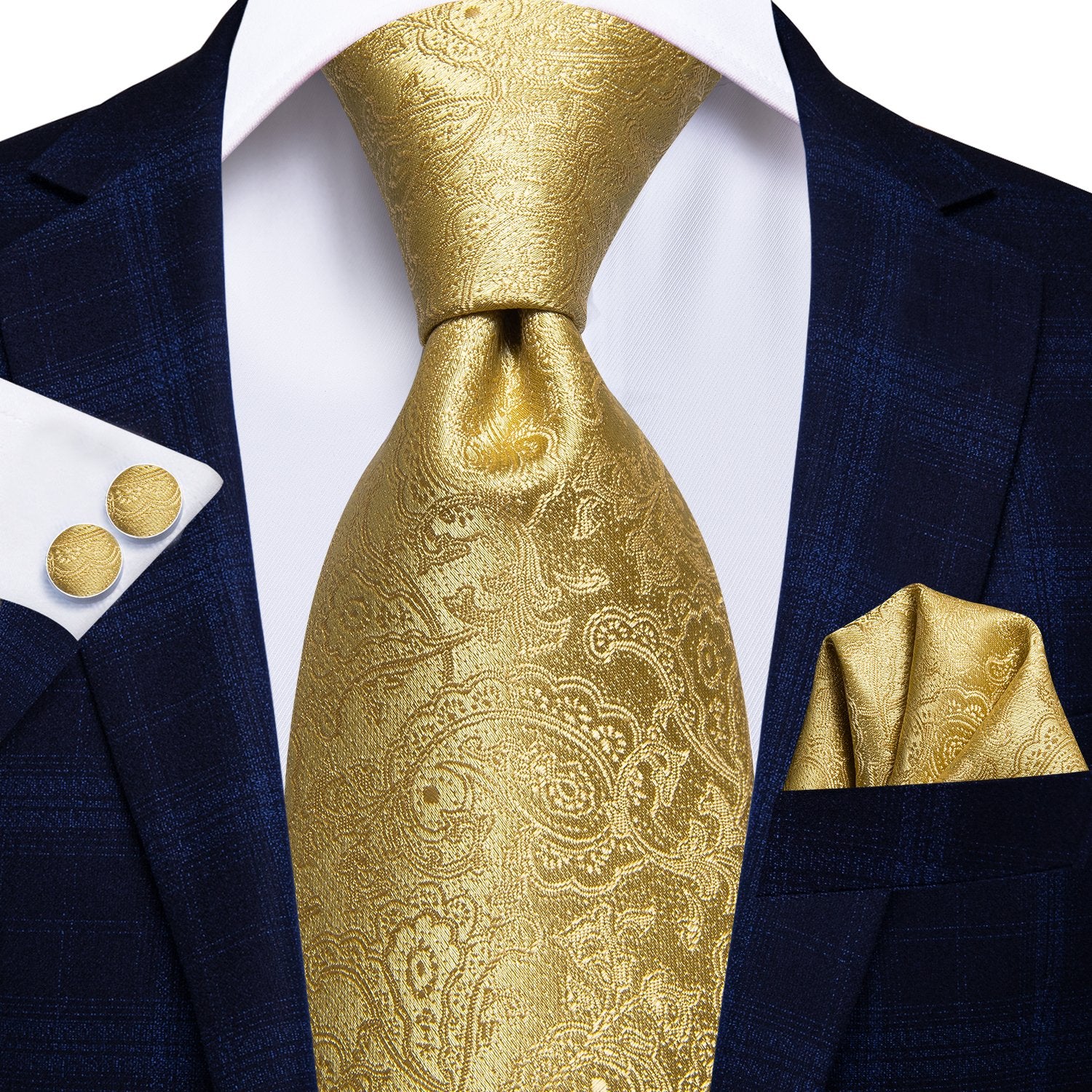 gold neck tie