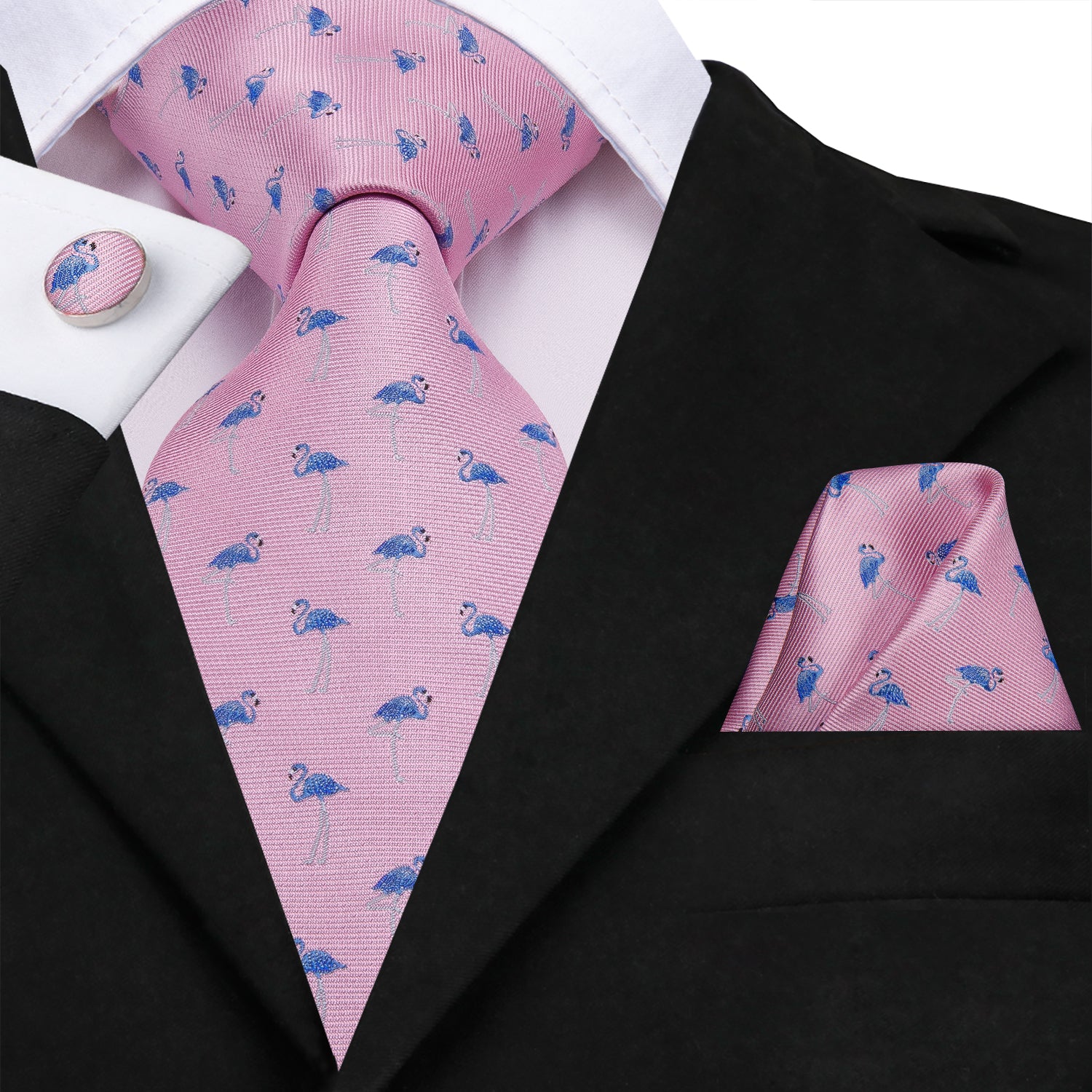 pink and blue tie