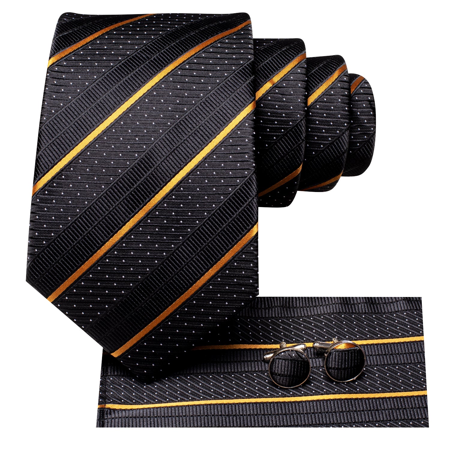 black tie with gold stripes for Wedding