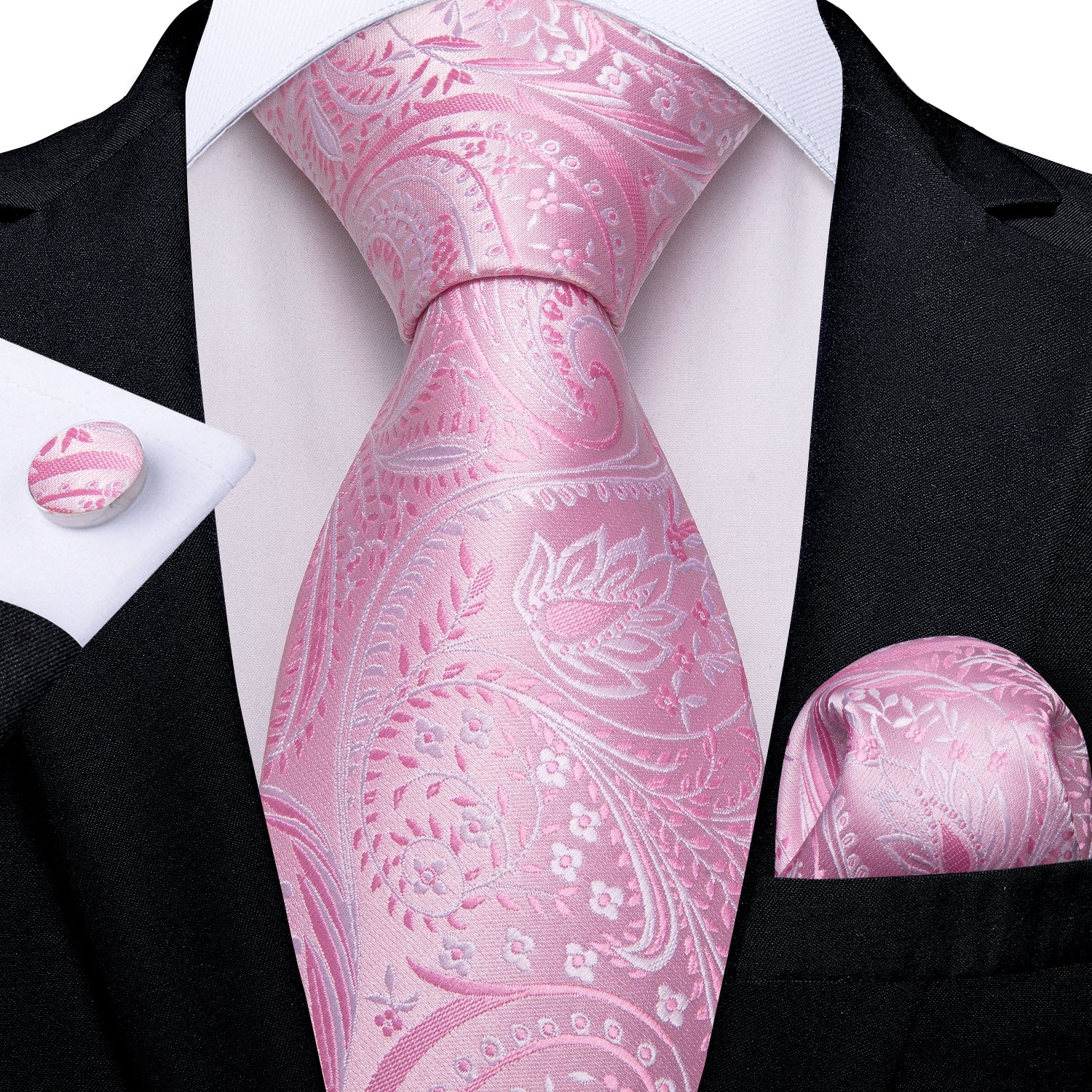 pink business casual tie set