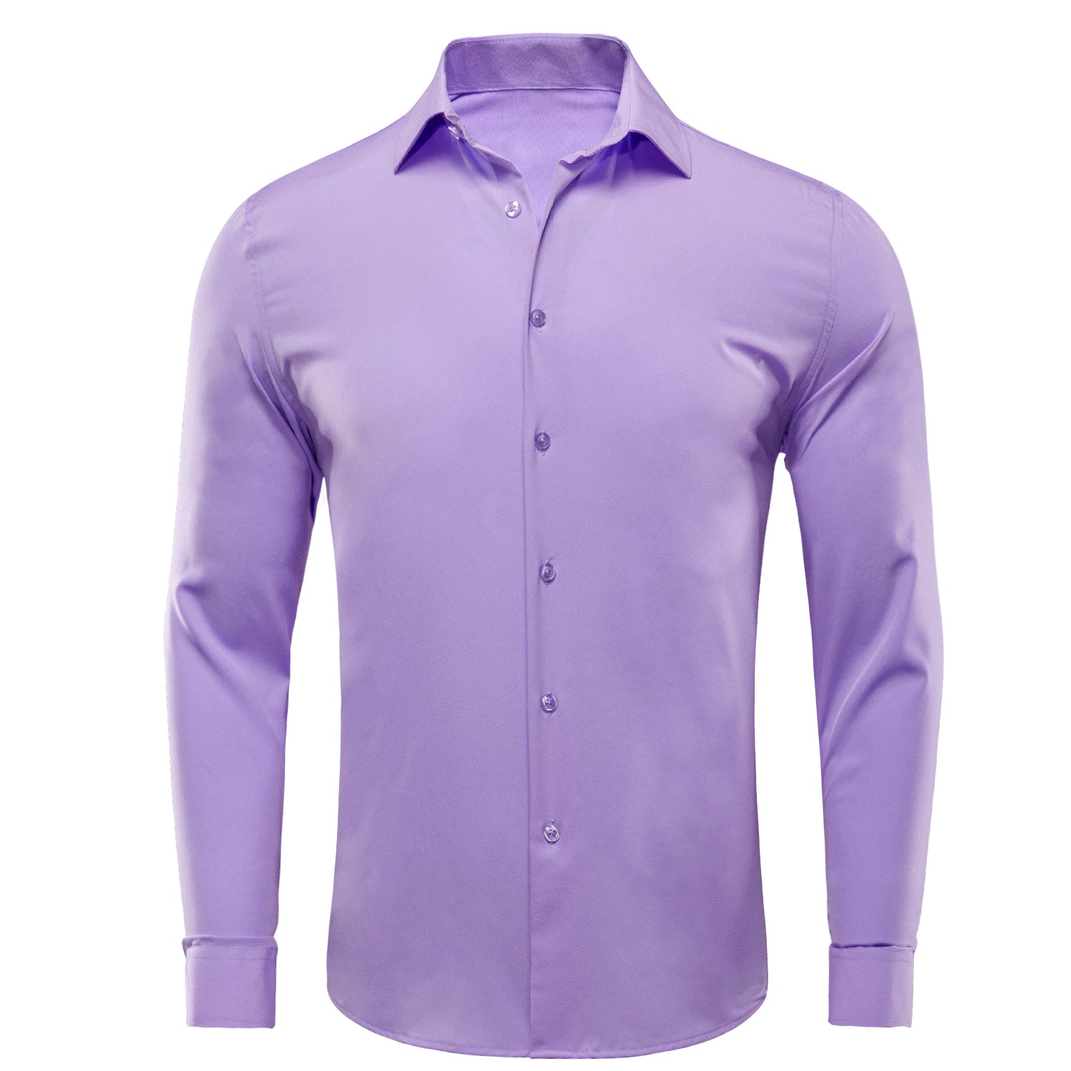 mauve mens dress shirt Men's Mauve Solid Formal Silk Long Sleeve Shirt for Wedding and Business, 3XL