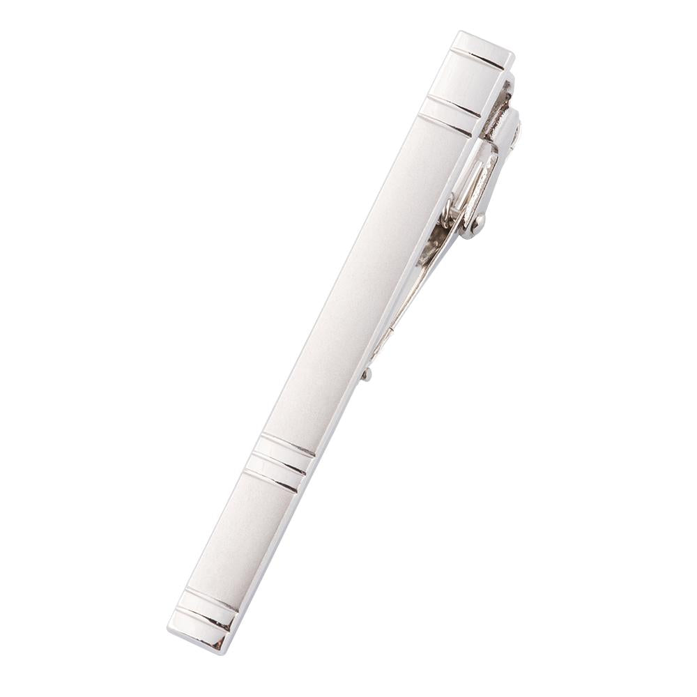 Red White Striped Tie Pocket Square Cufflinks Set Gift Box Set