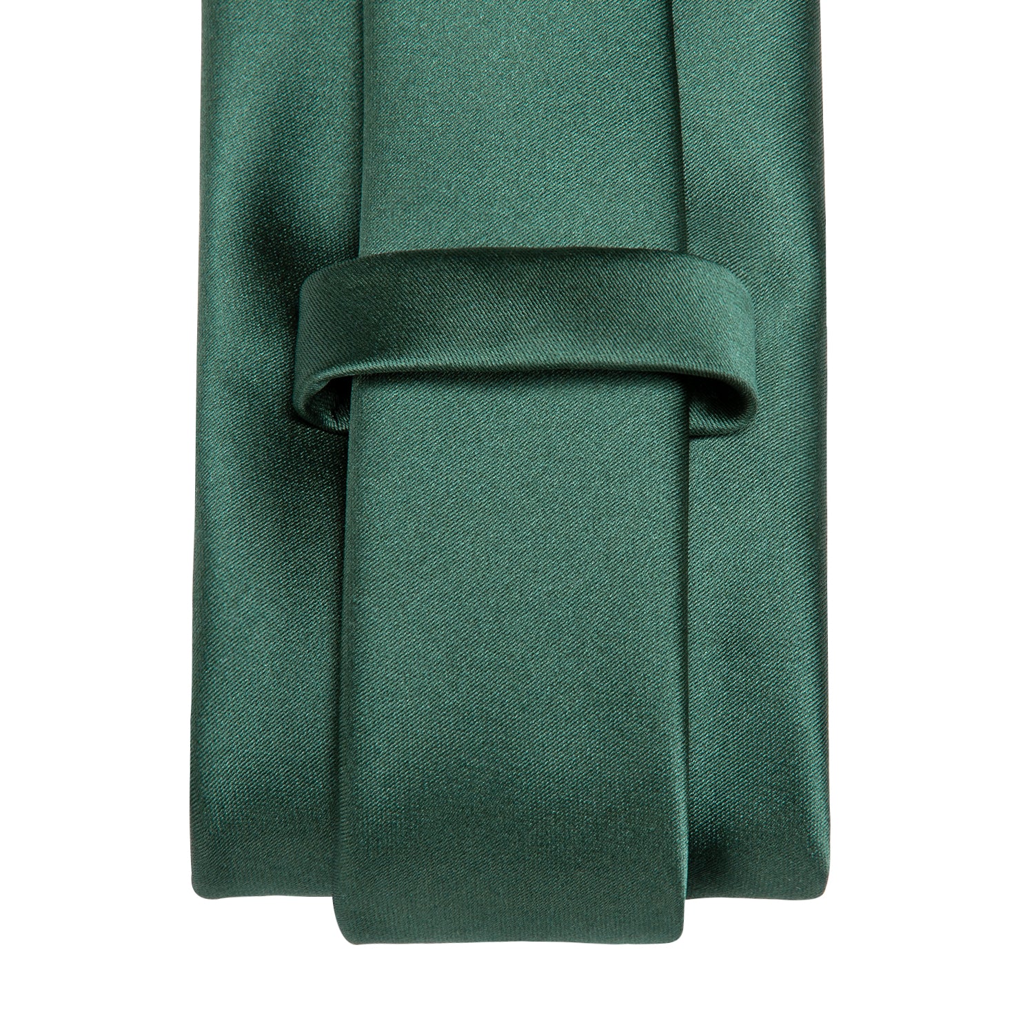 Men's Emerald Green Solid Necktie Pocket Square Cufflinks Set