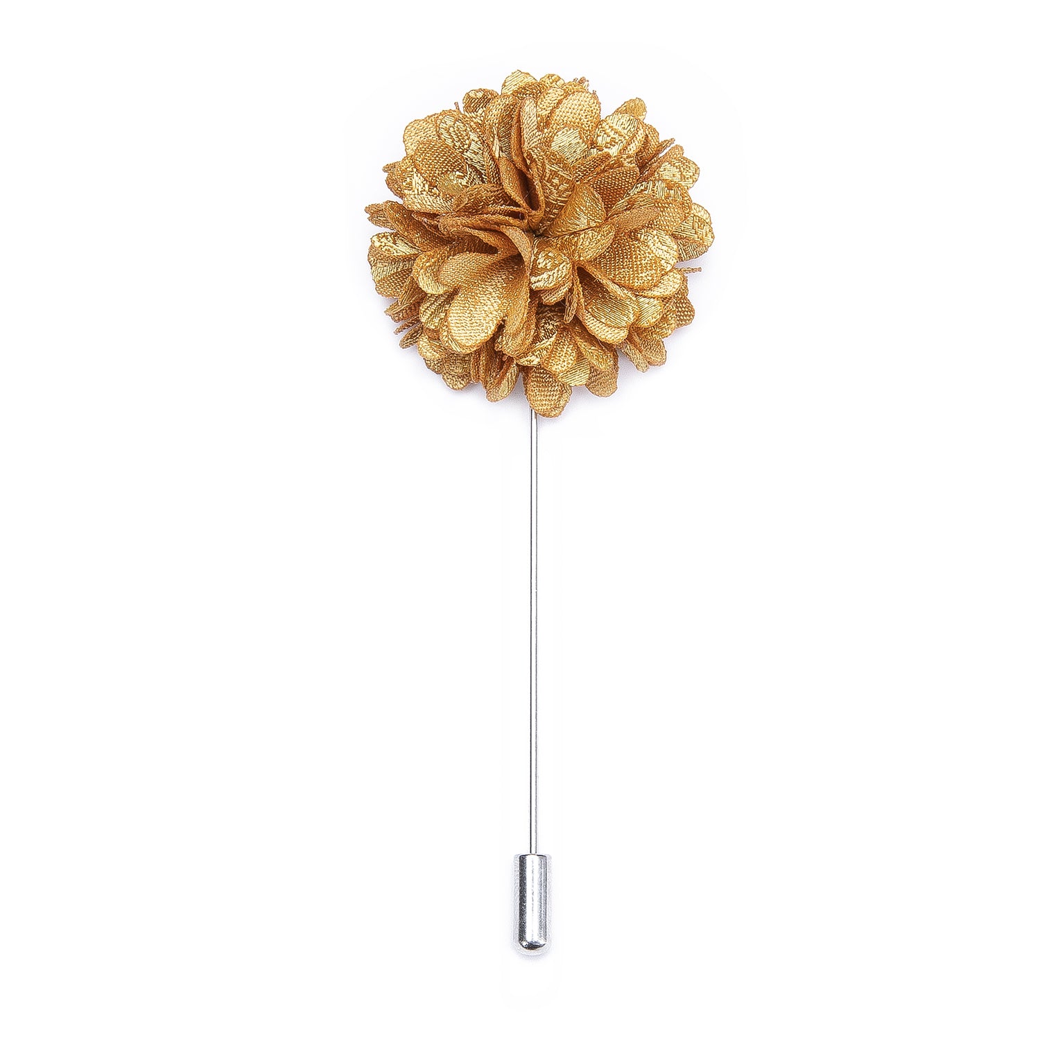 Luxury Brown Floral Lapel Pin