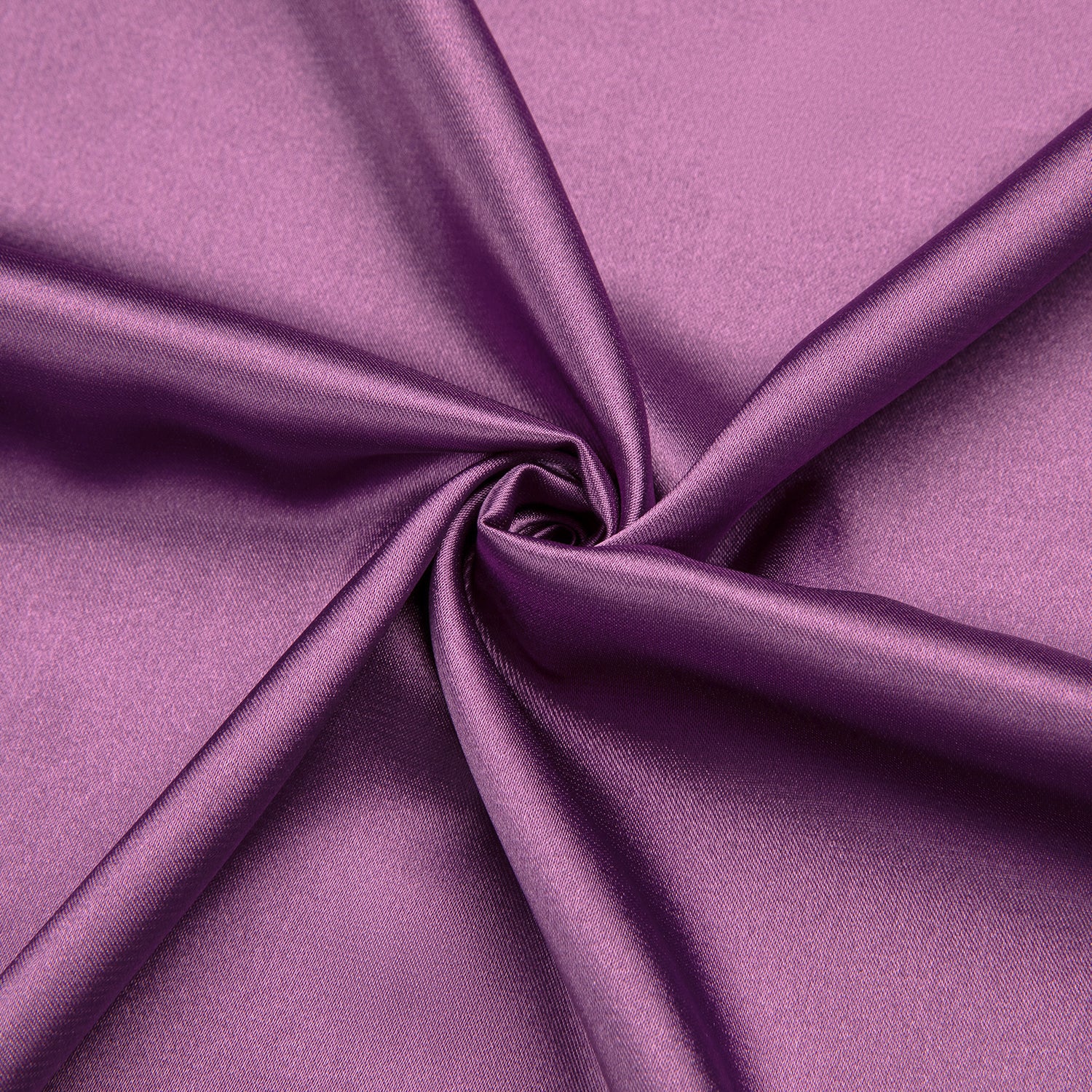 Violet Purple Solid Satin Silk Men's Long Sleeve Dress Shirt