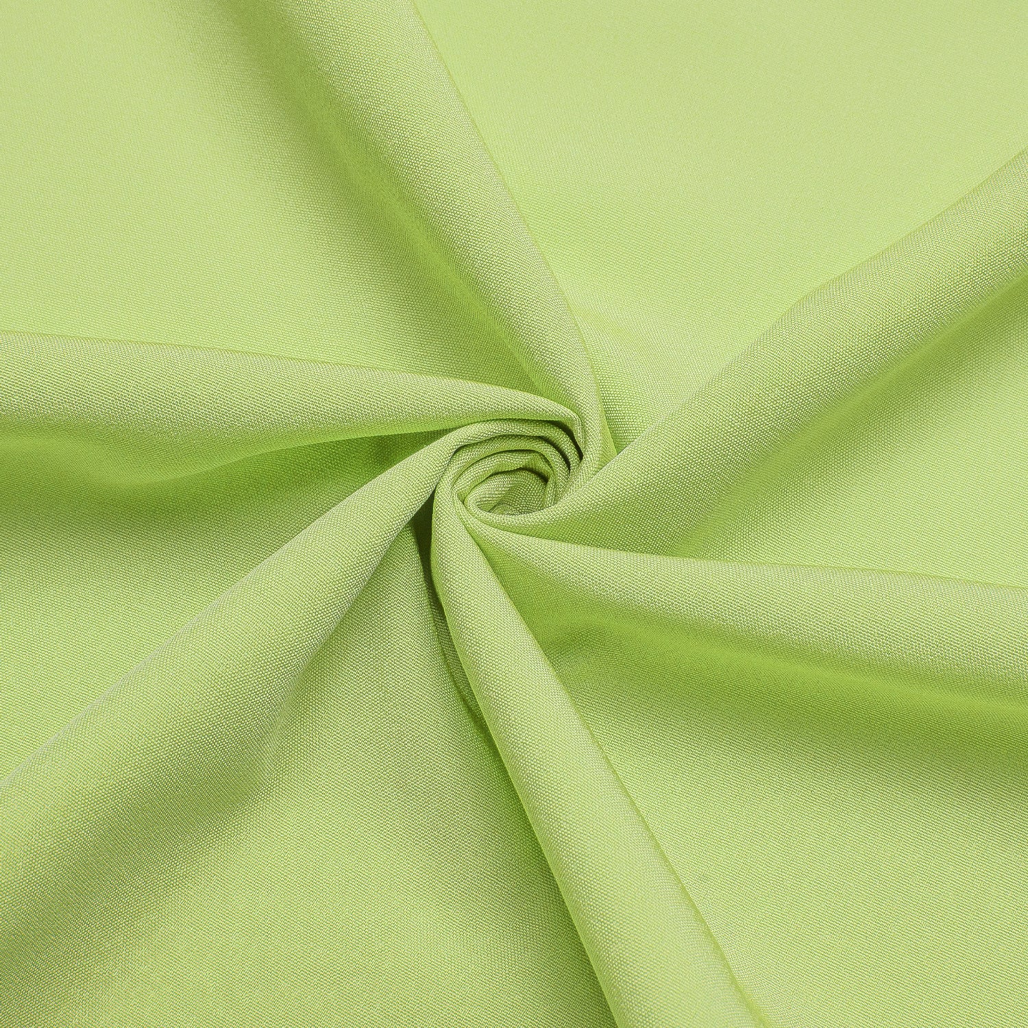 Yellow Green Solid Four-way Stretch Fabric Men's Long Sleeve Shirt