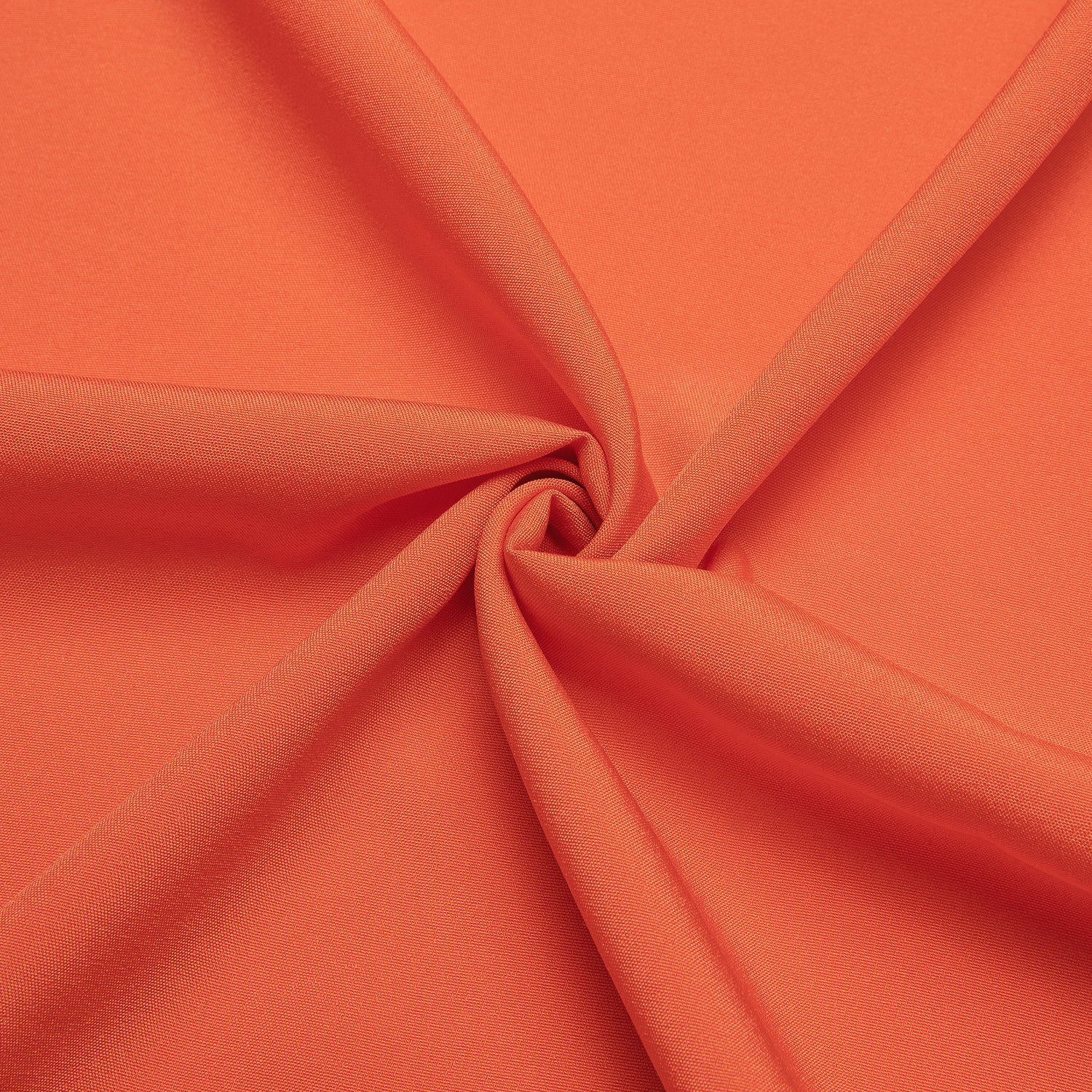 Orange Solid Four-way Stretch Fabric Men's Long Sleeve Shirt