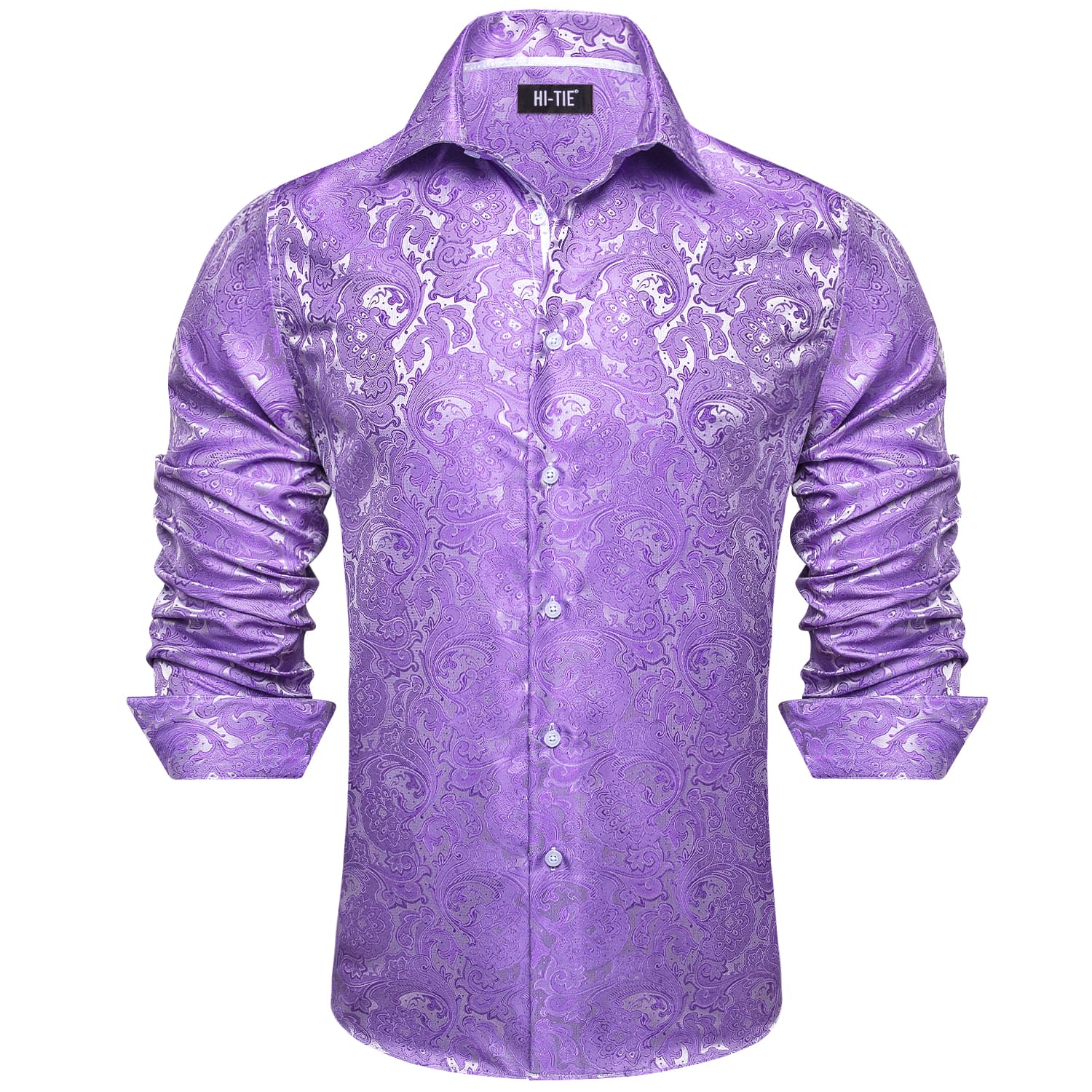 Purple Paisley Shirt  front effect