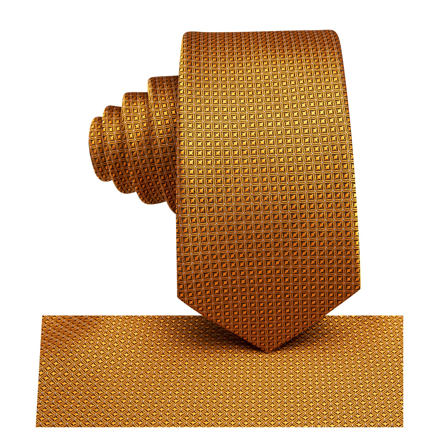 Gold Novelty Children's Tie Pocket Square