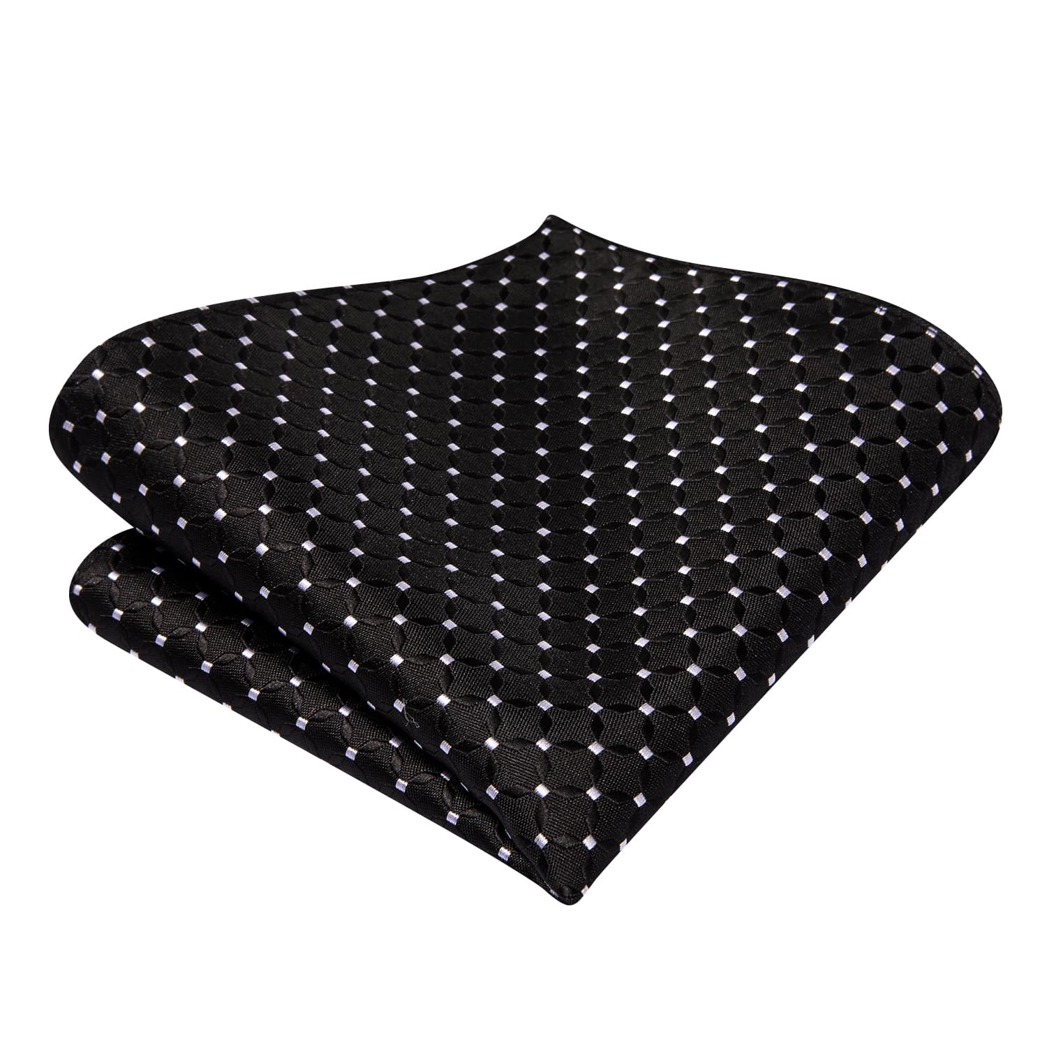 mens black bowtie pocket squars black tie white polka dots 