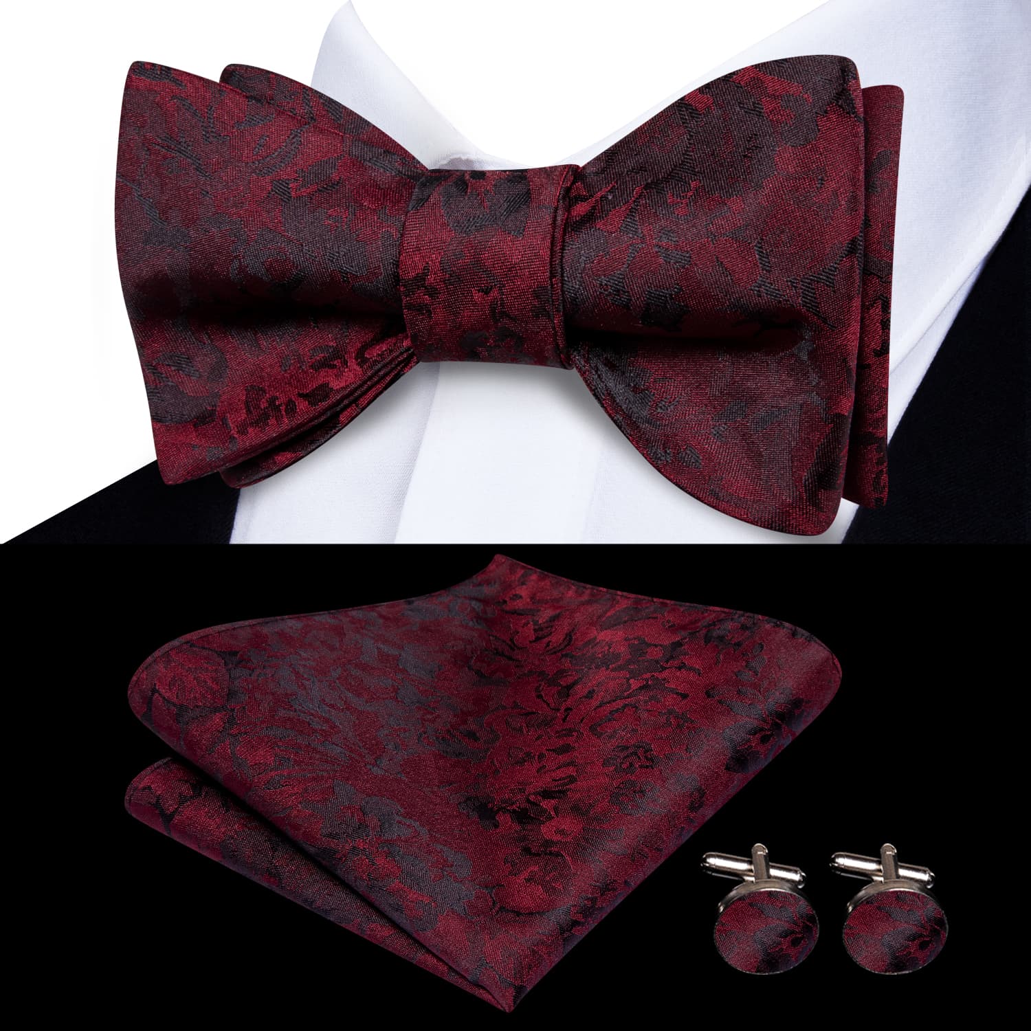 solid colored bow ties