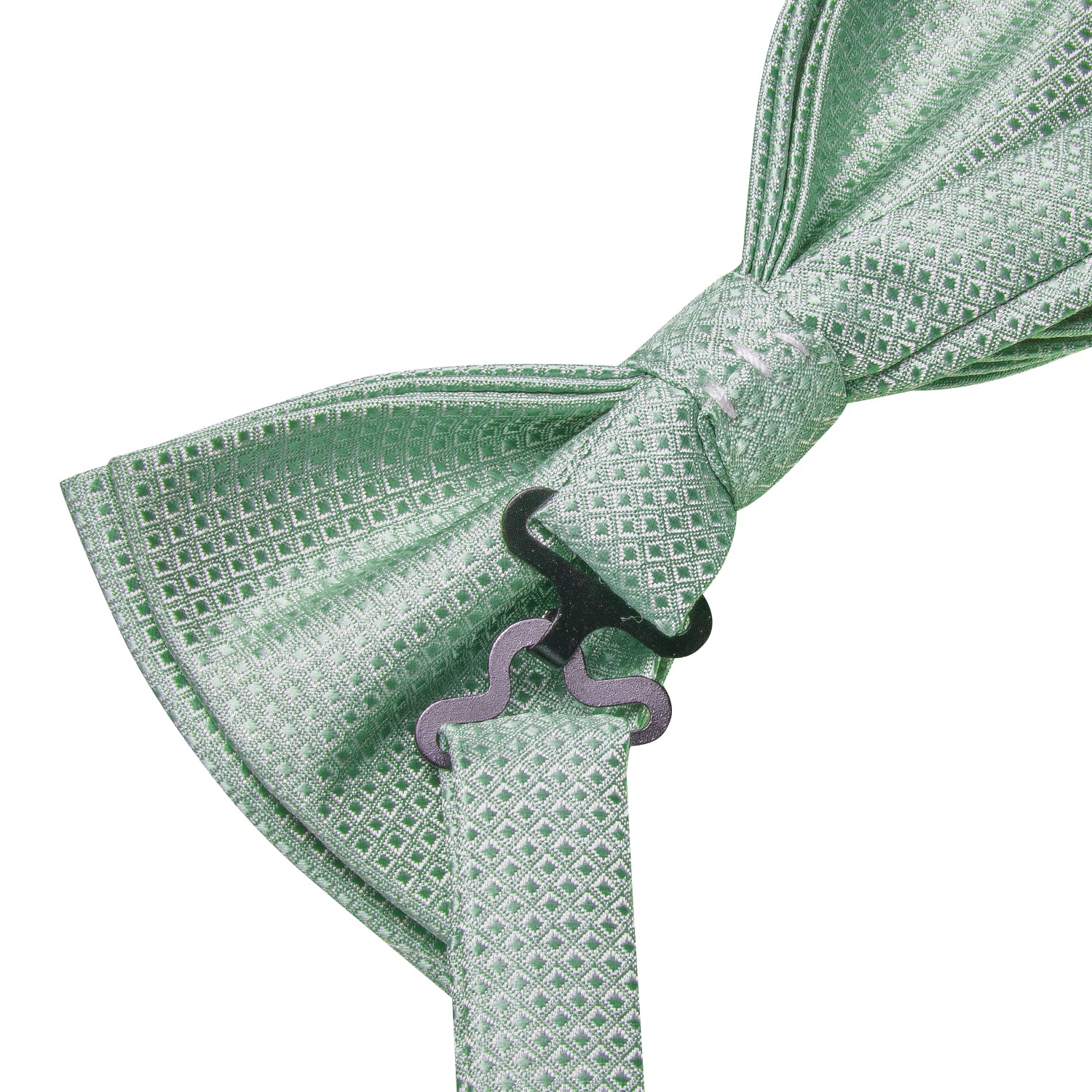 Dusty Green Novelty Pre-tied Bow Tie Hanky Cufflinks Set