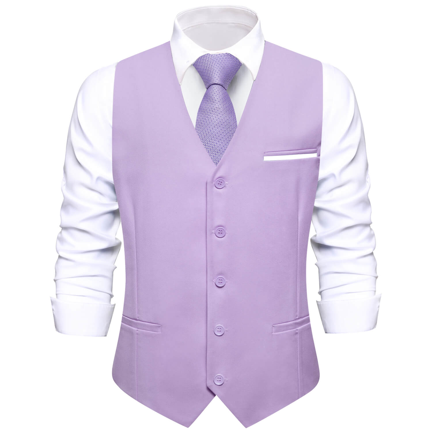 Thistle Purple Solid Silk Vest