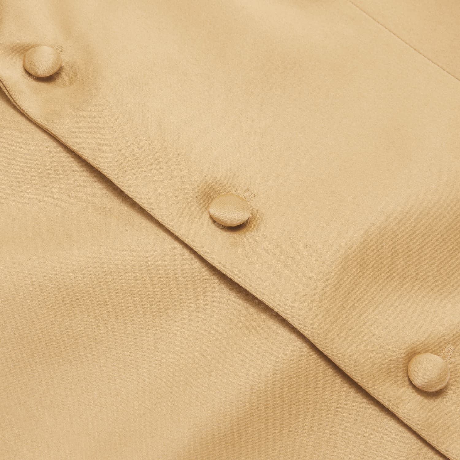 Hi-Tie Champagne Waistcoat Solid Notch lapels Men's Vest