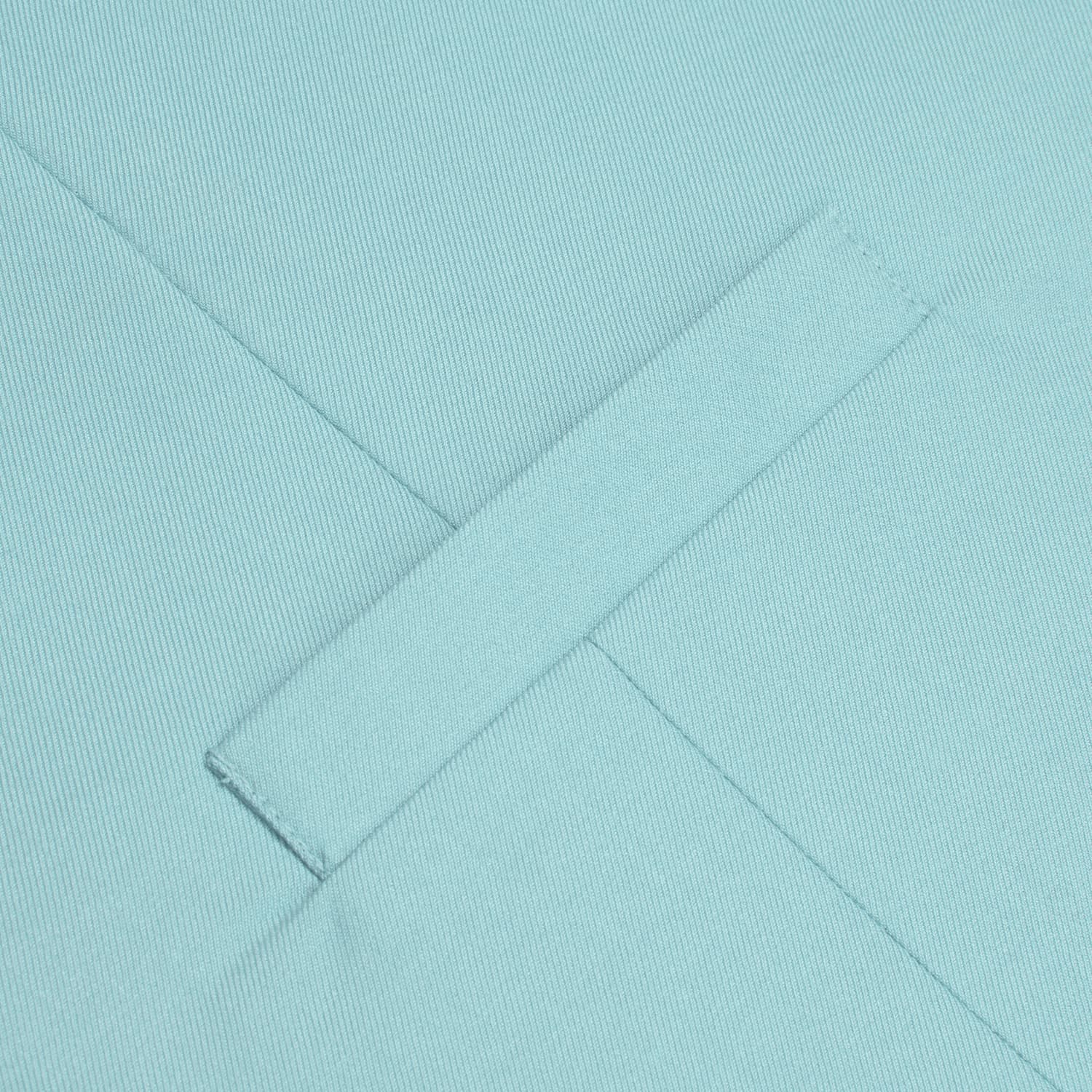 Turquoise Blue Solid V-Neck Waistcoat Formal Mens Vest