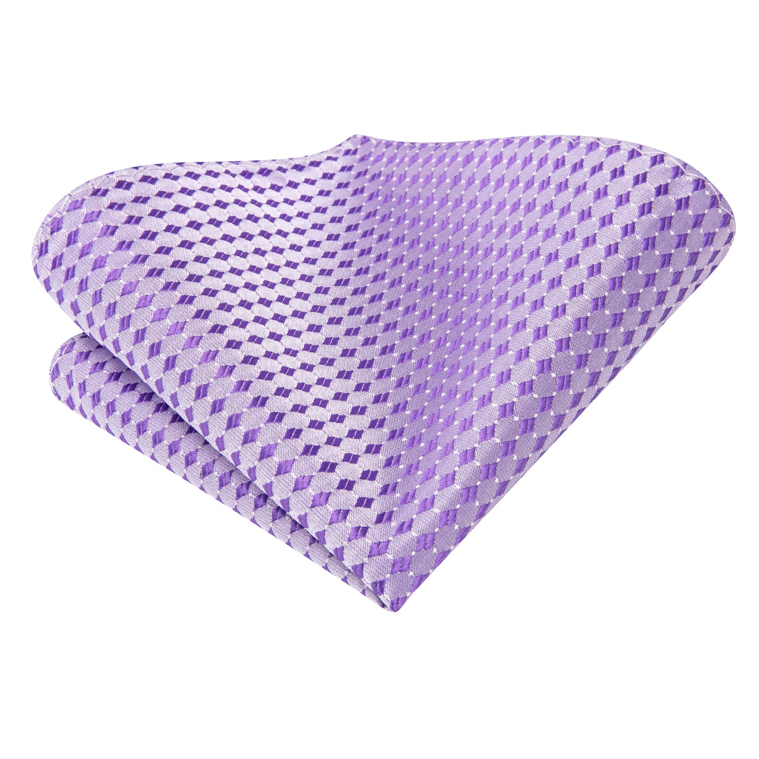 Hi-Tie Purple Novelty Men's Tie Pocket Square Cufflinks Set