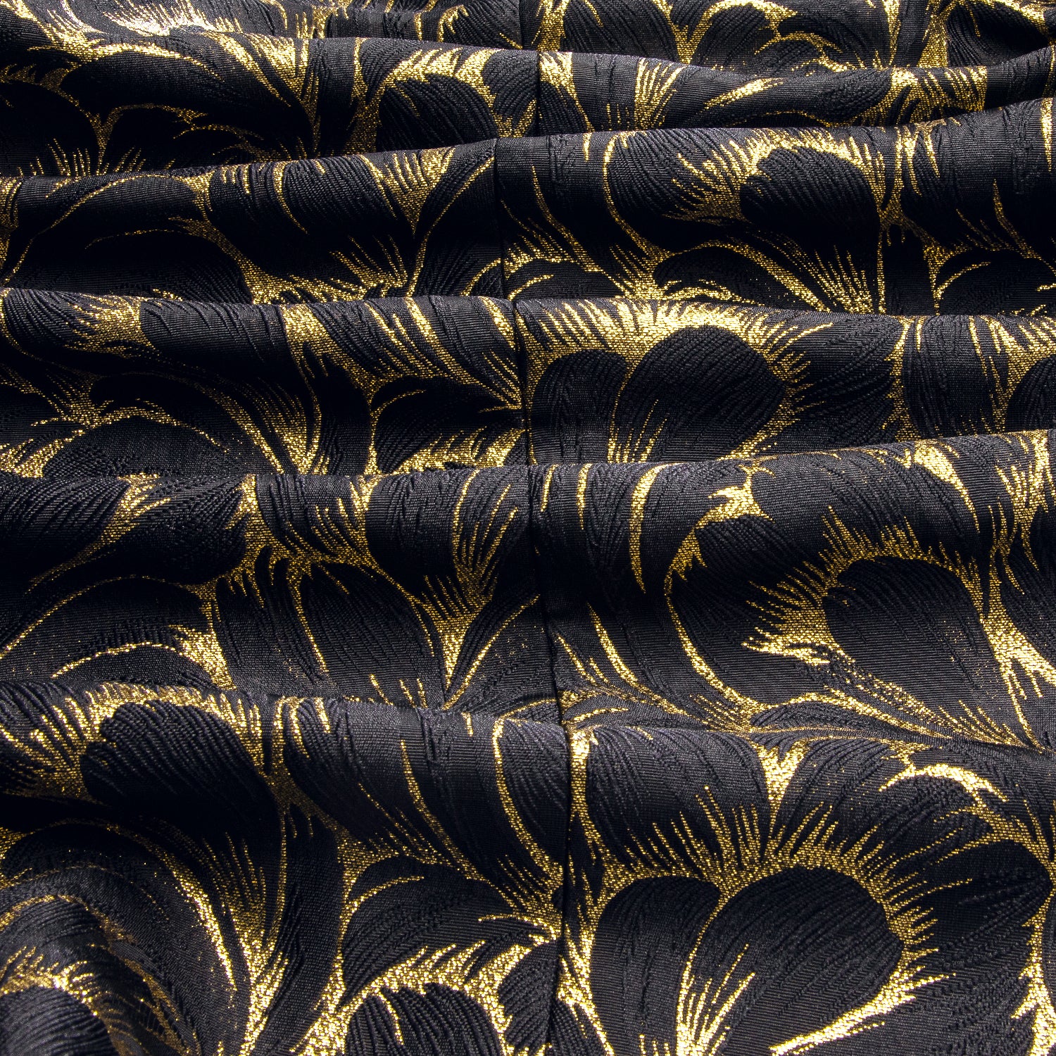 Luxury Black Gold Feather Men's Suit Set
