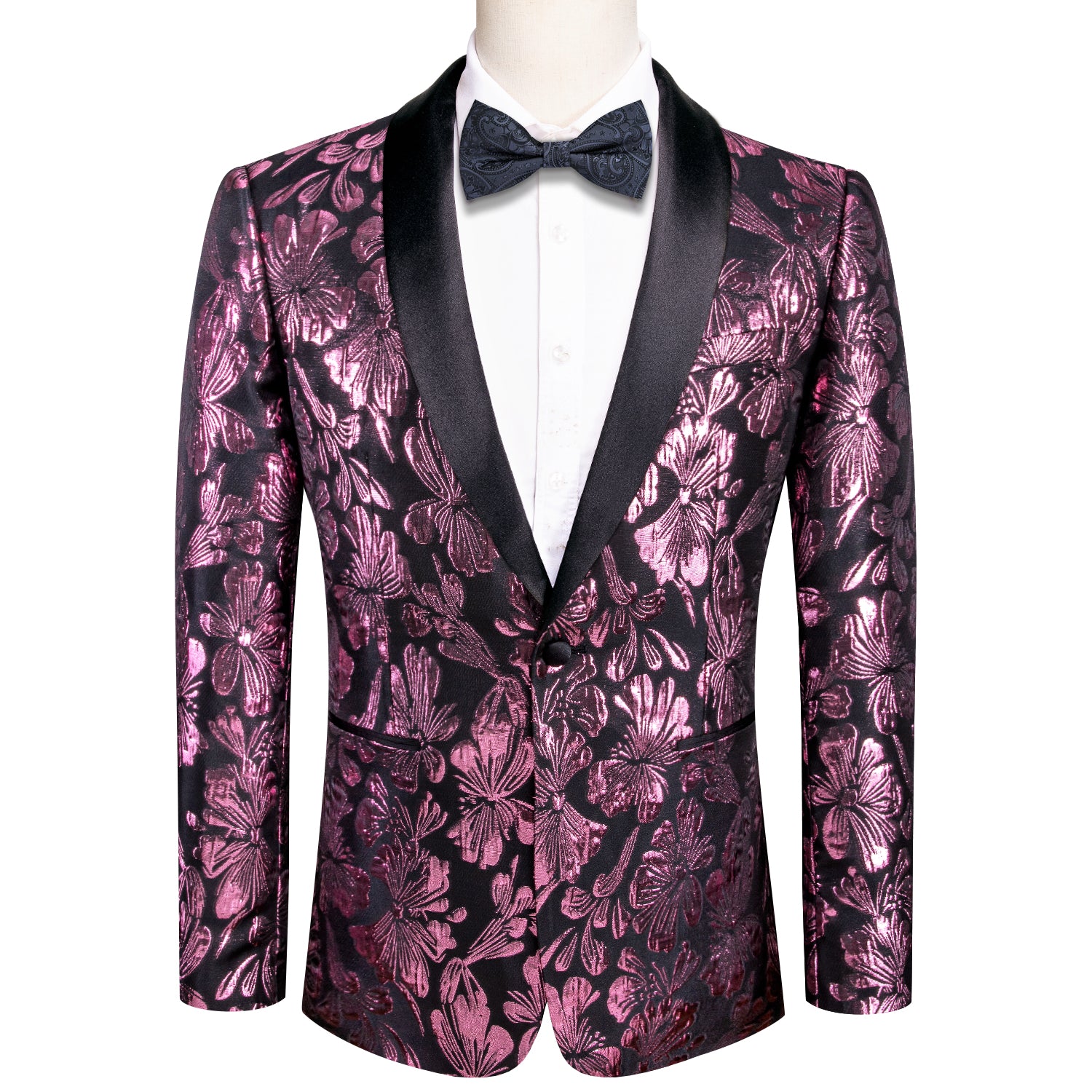 New Luxury Pink Floral Men's Suit Set