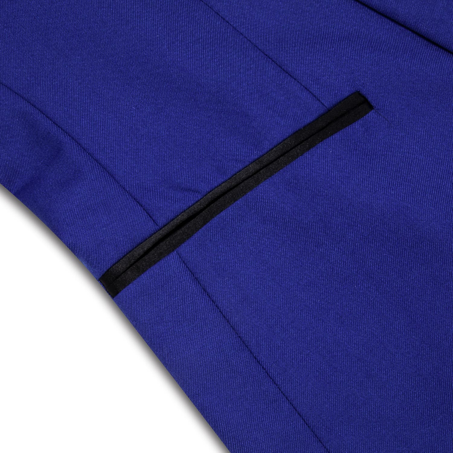 Black Shawl Collar Navy Blue Solid Blazer Bowtie Suit Set