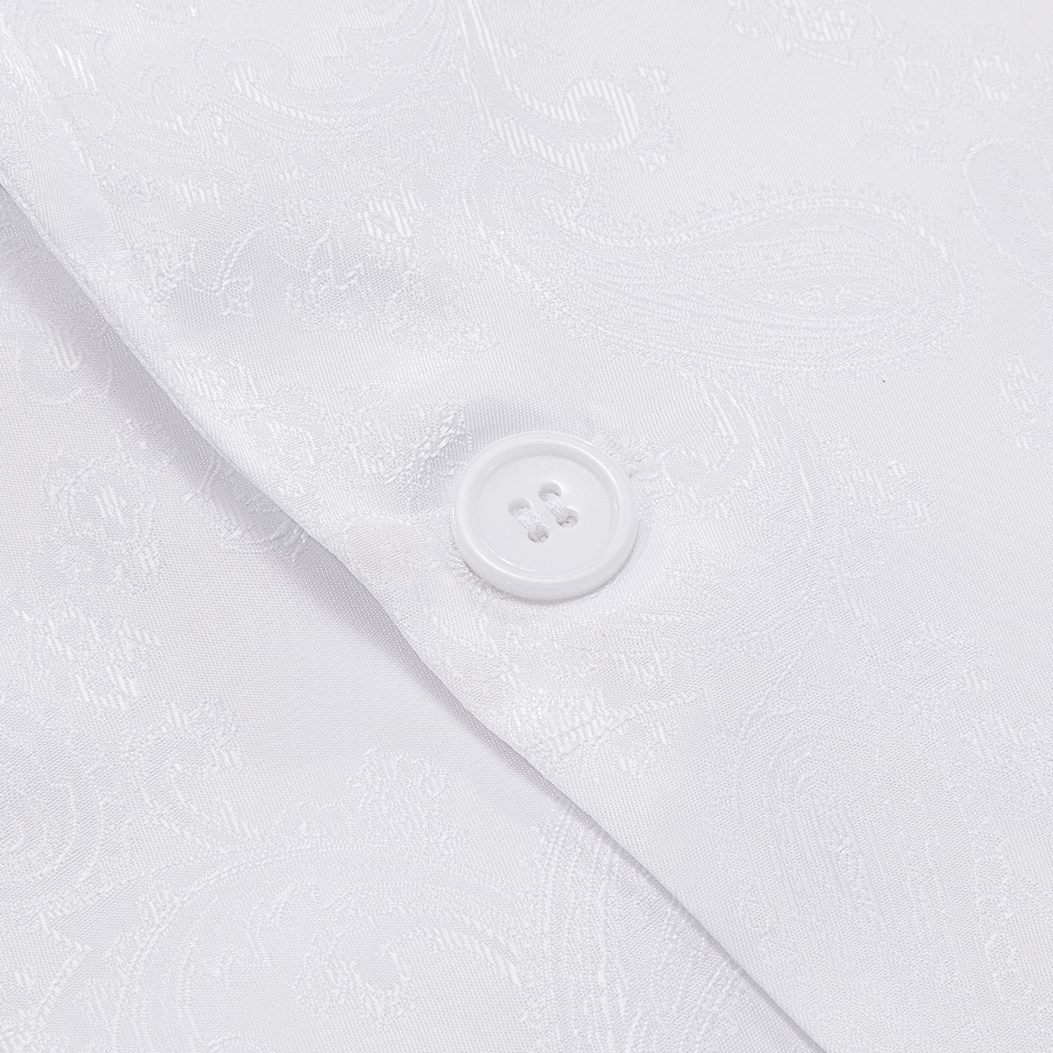 Hi-Tie Notched Lapel Blazer White Men's Wedding Paisley Top