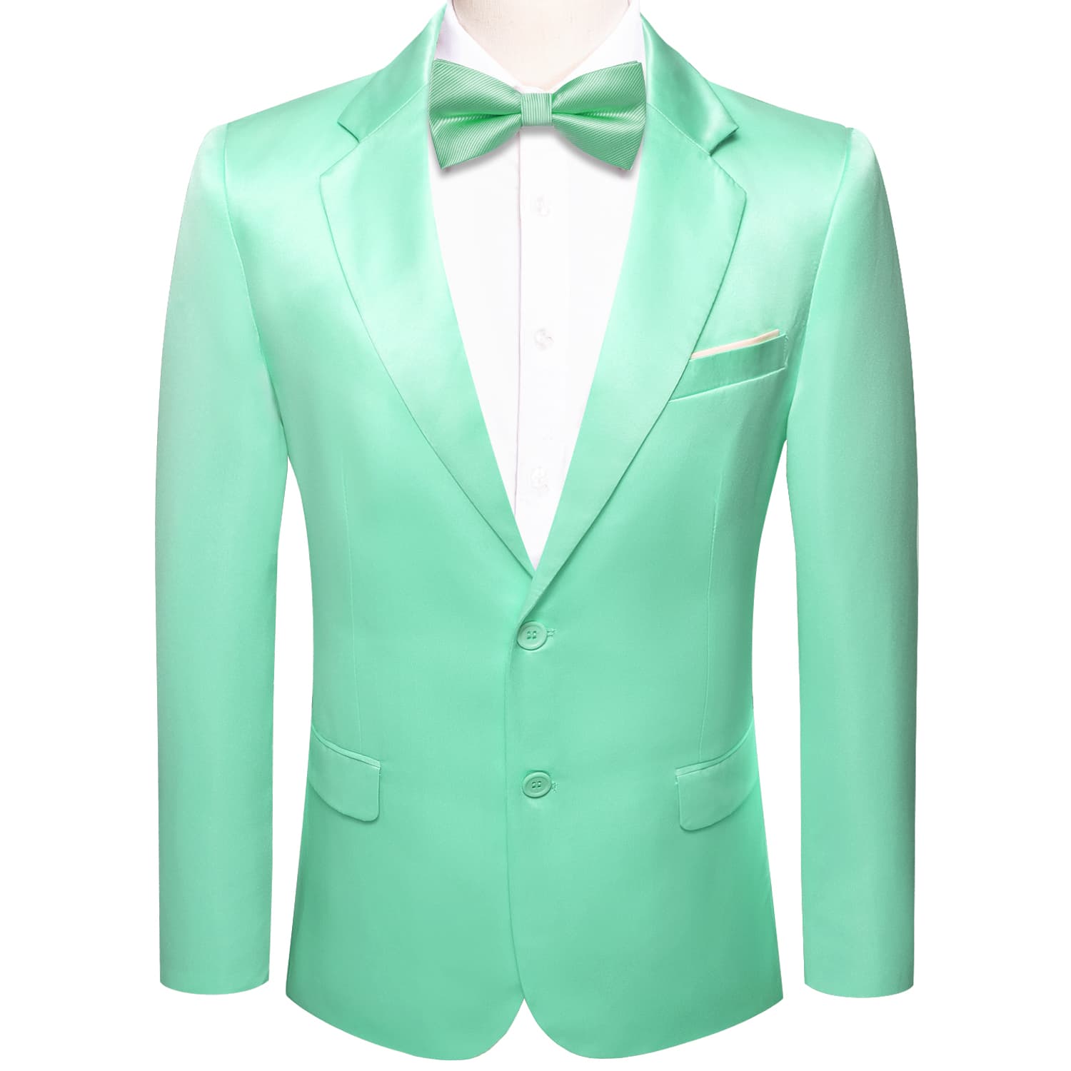 Blazer Auqamarin Green Party Solid Top Men Suit