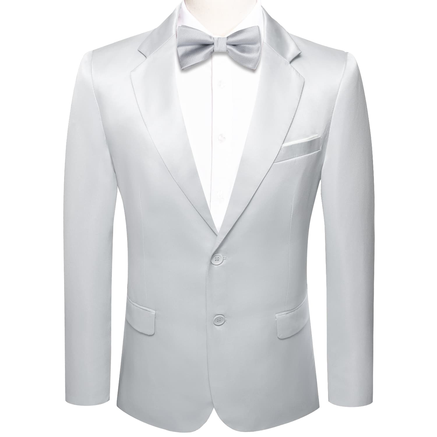 Blazer Slive Grey Men's Wedding Business Solid Top Men Suit