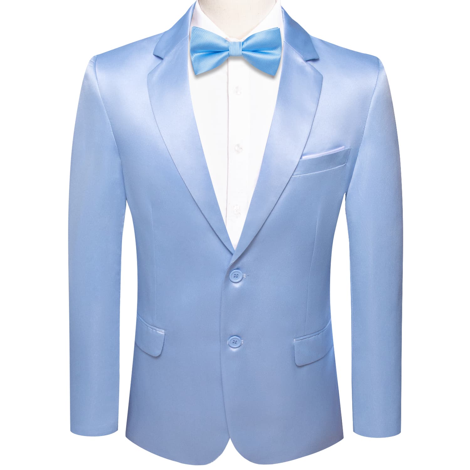 Blazer Sky Blue Men's Wedding Business Solid Top Men Suit