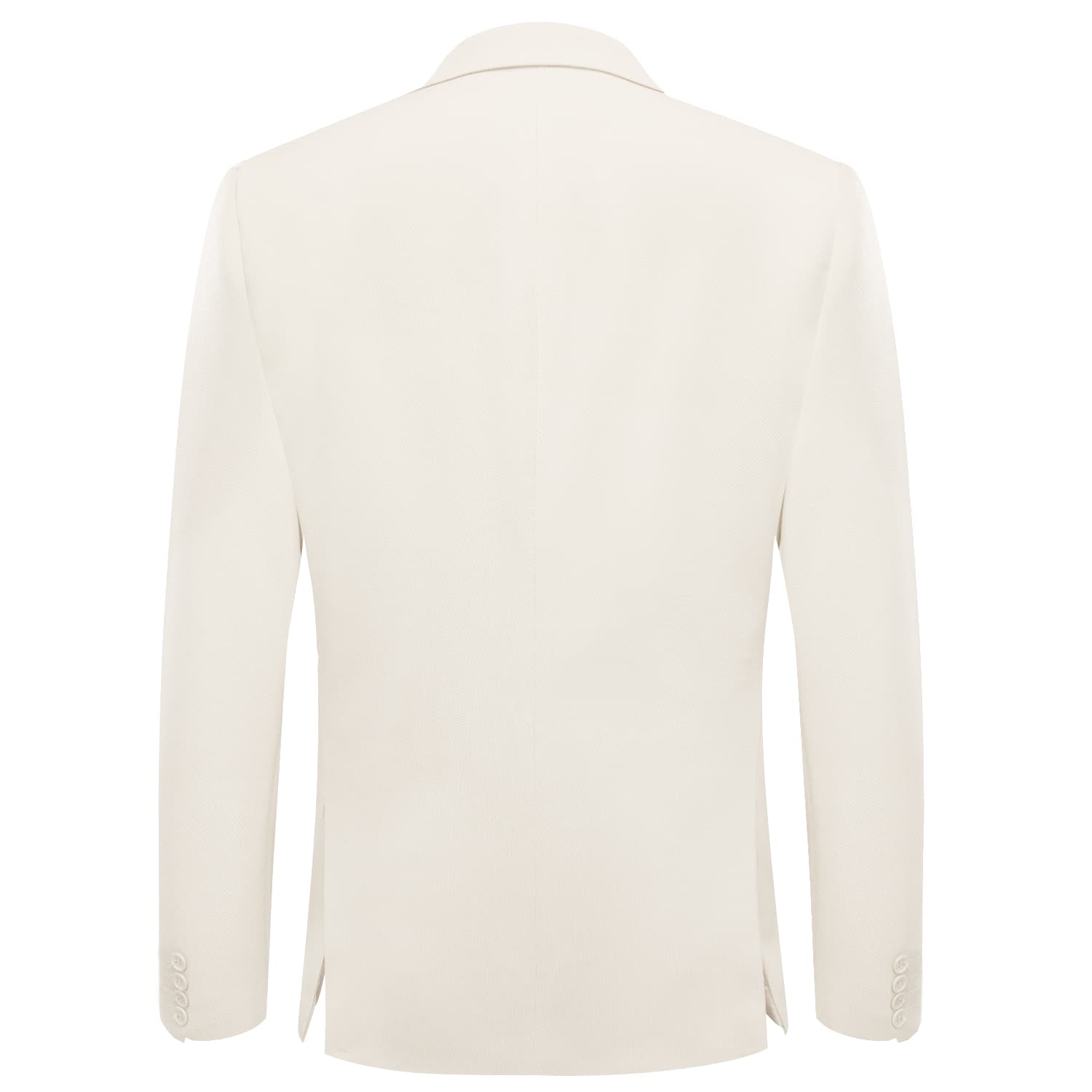 Hi-Tie Business Daily Blazer White Men's Suit Jacket Slim Fit Coat
