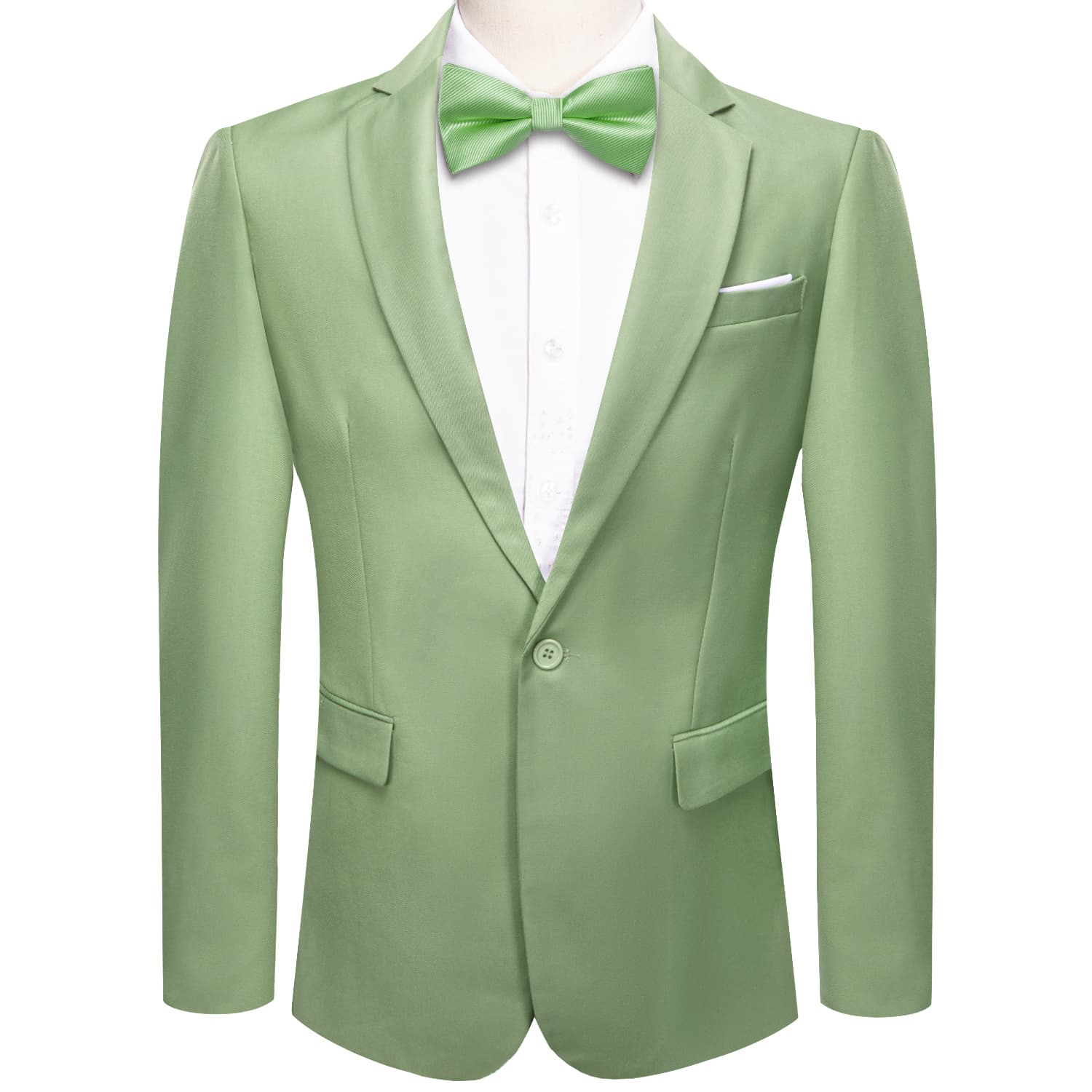  Blazer Sage Green Men's Wedding Business Solid Top Men Suit