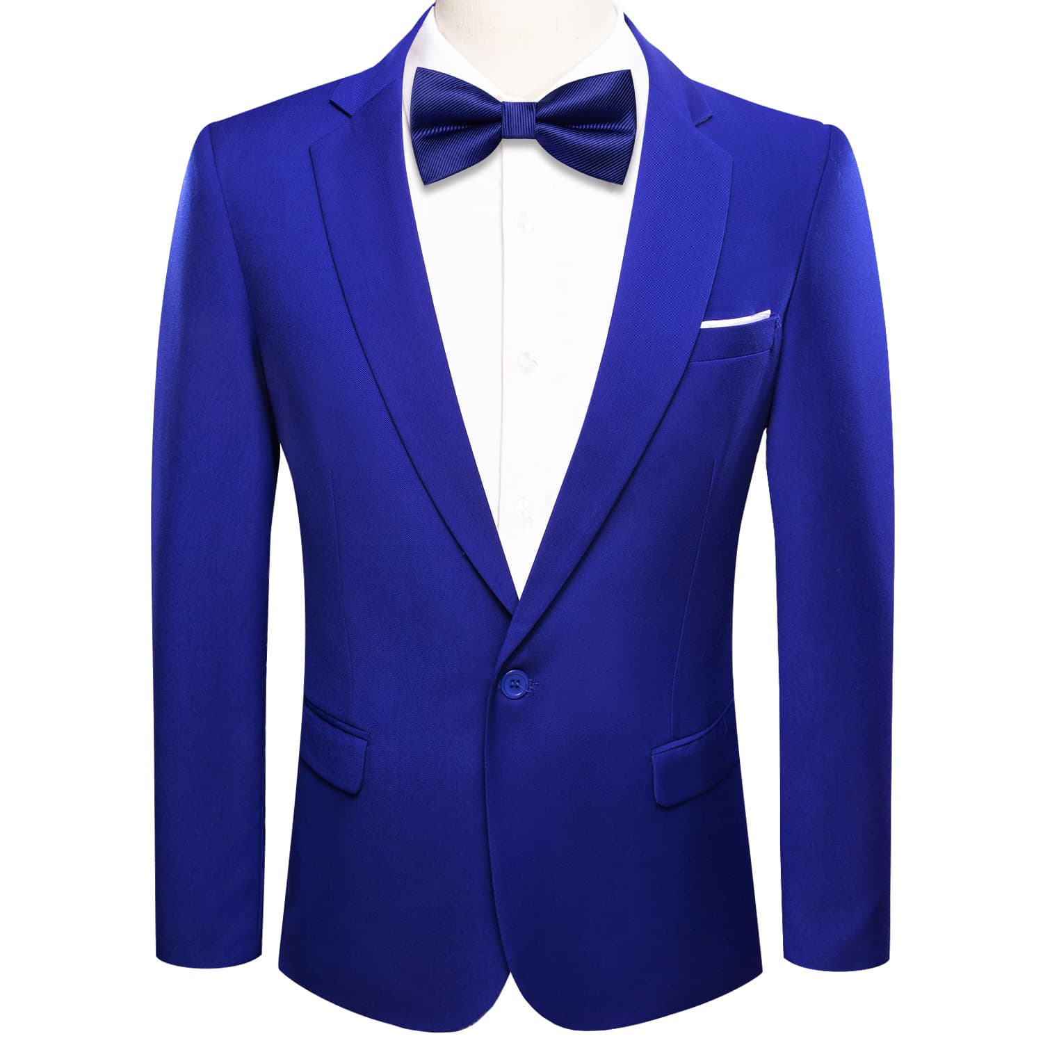 Blazer Royal Blue Men's Wedding Business Solid Top Men Suit