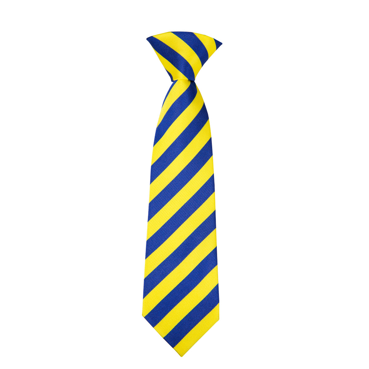 Yellow Blue Striped Children's Kids Boys Tie Pocket Square 6cm